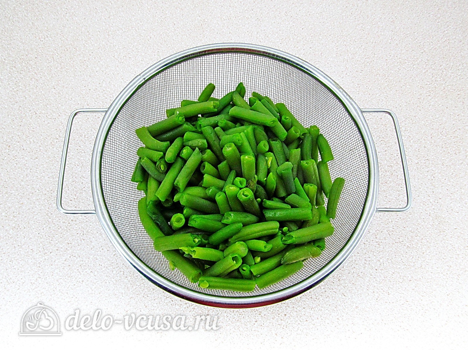 Шаг 4 приготовления Тушеные куриные желудки со стручковой фасолью