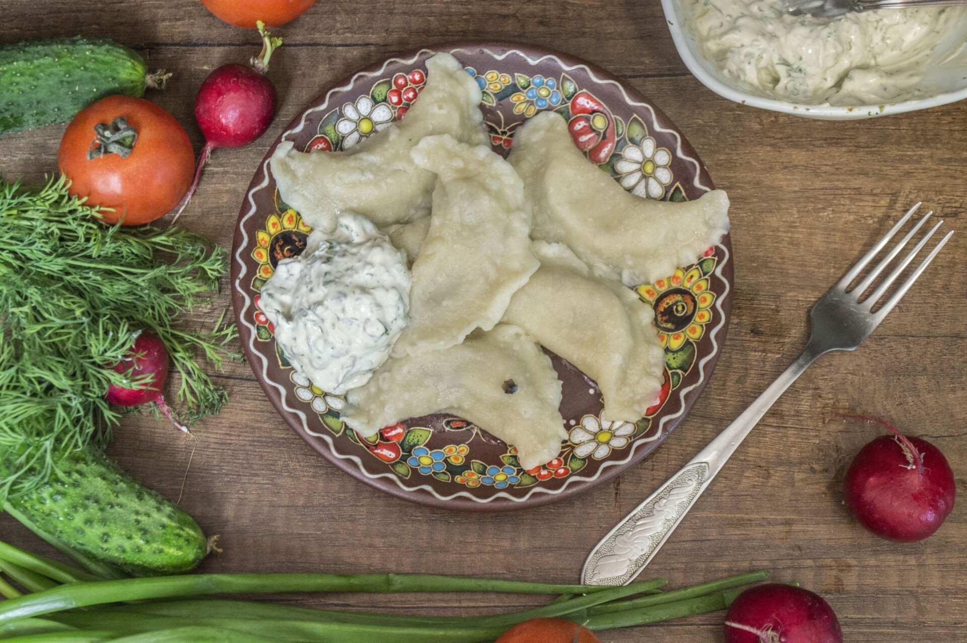 Шаг 11 приготовления Вареники с картошкой и грибами