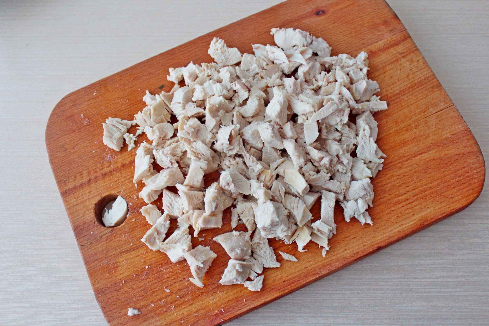 Шаг 2 приготовления Низкокалорийная лазанья из кабачков с курицей