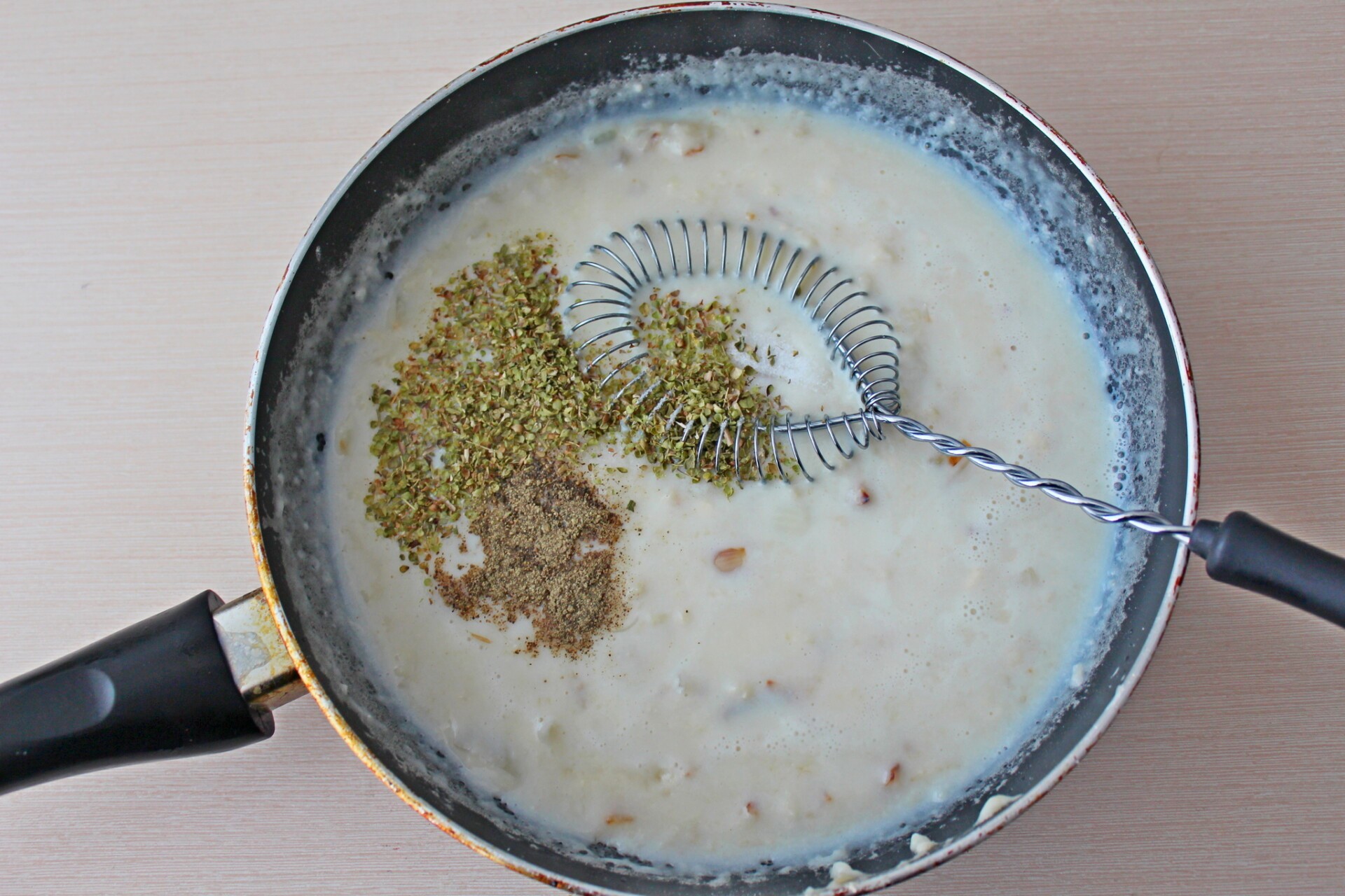 Шаг 8 приготовления Низкокалорийная лазанья из кабачков с курицей