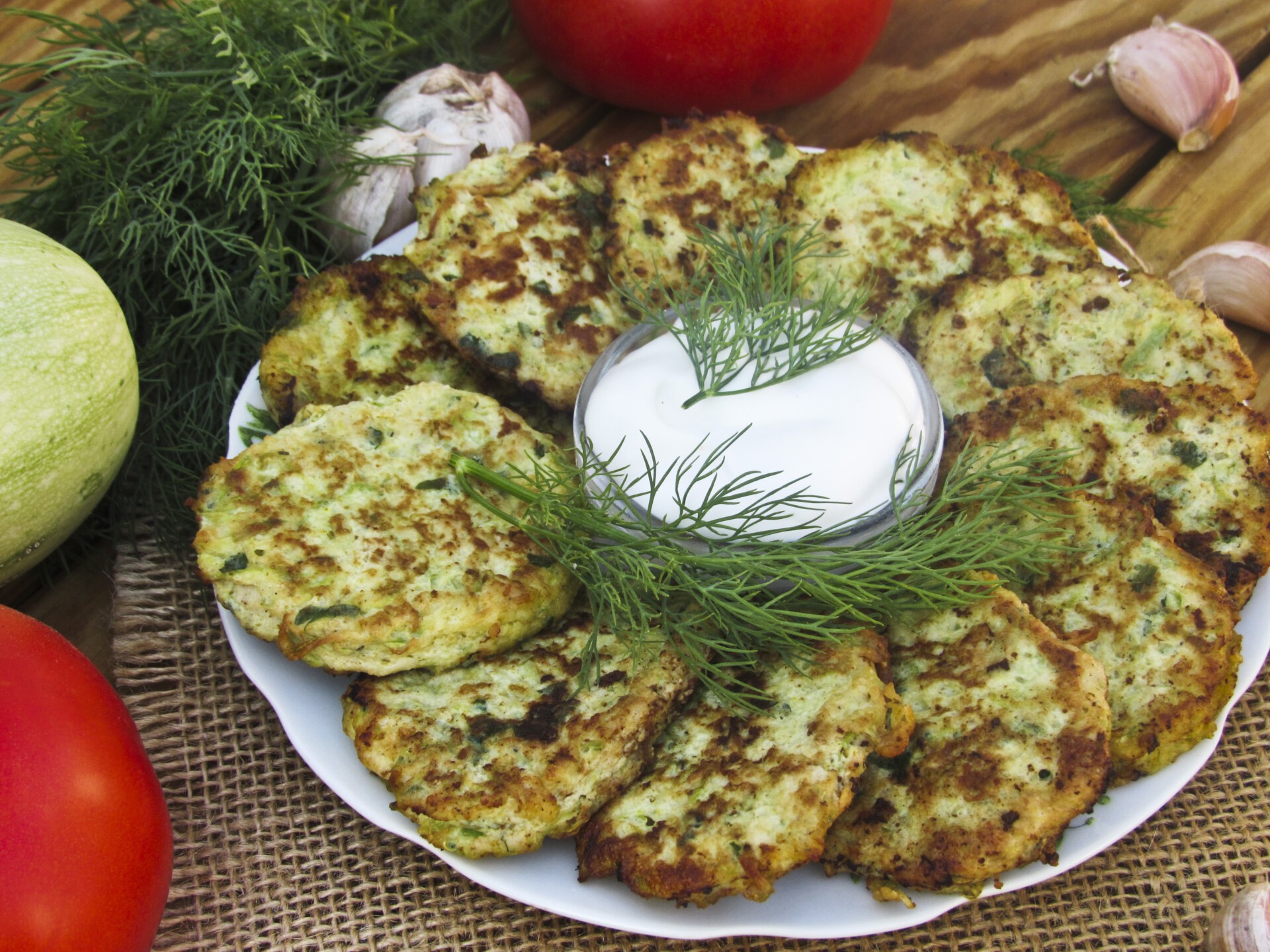 Шаг 11 приготовления Кабачковые оладьи с куриным фаршем