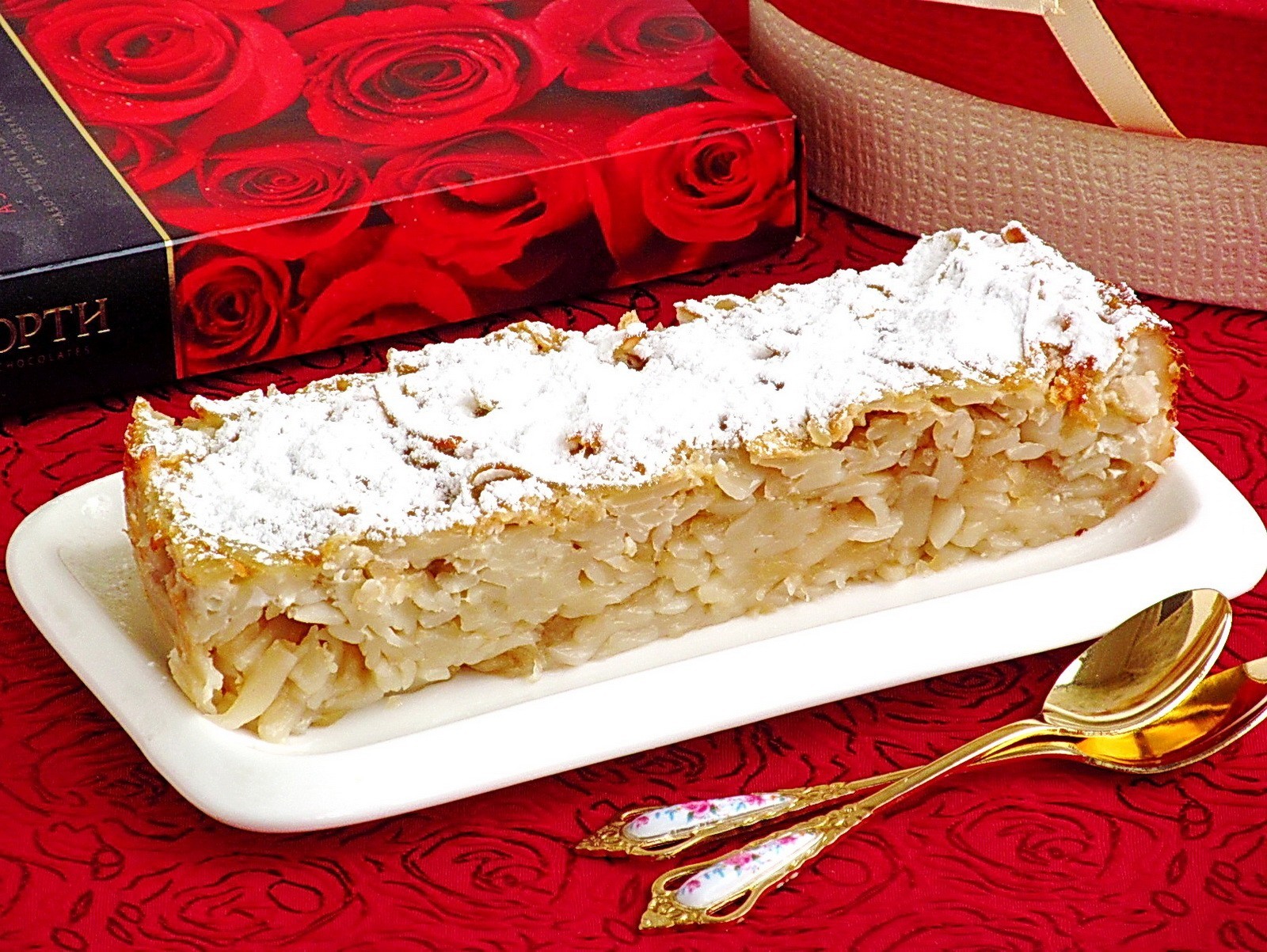 Обложка рецепта Яблочный макаронник