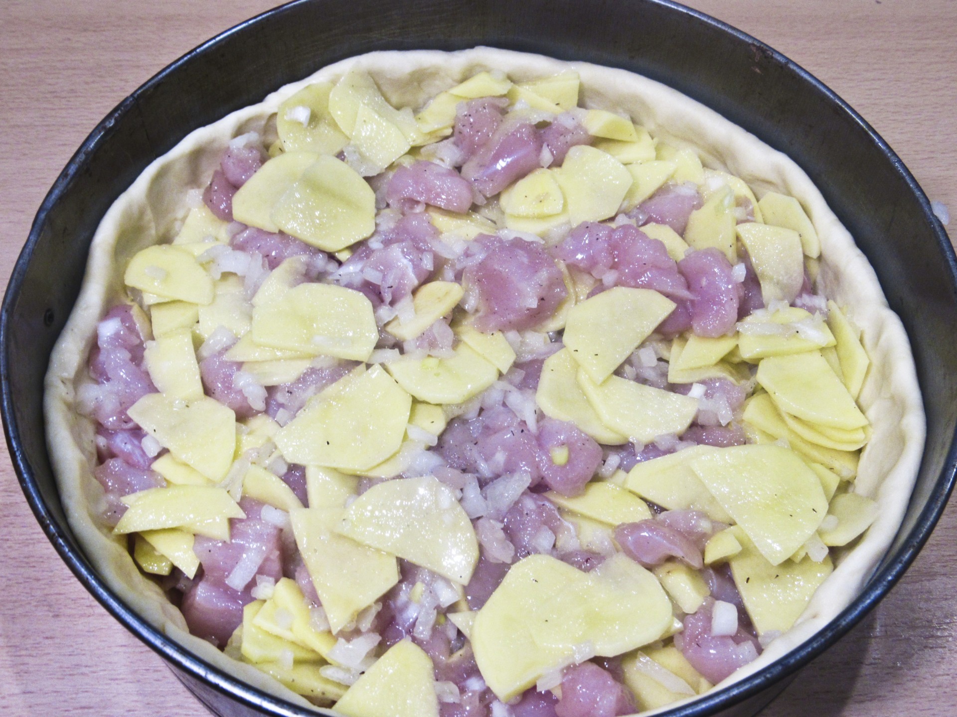 Шаг 14 приготовления Король-пирог с курицей и картошкой