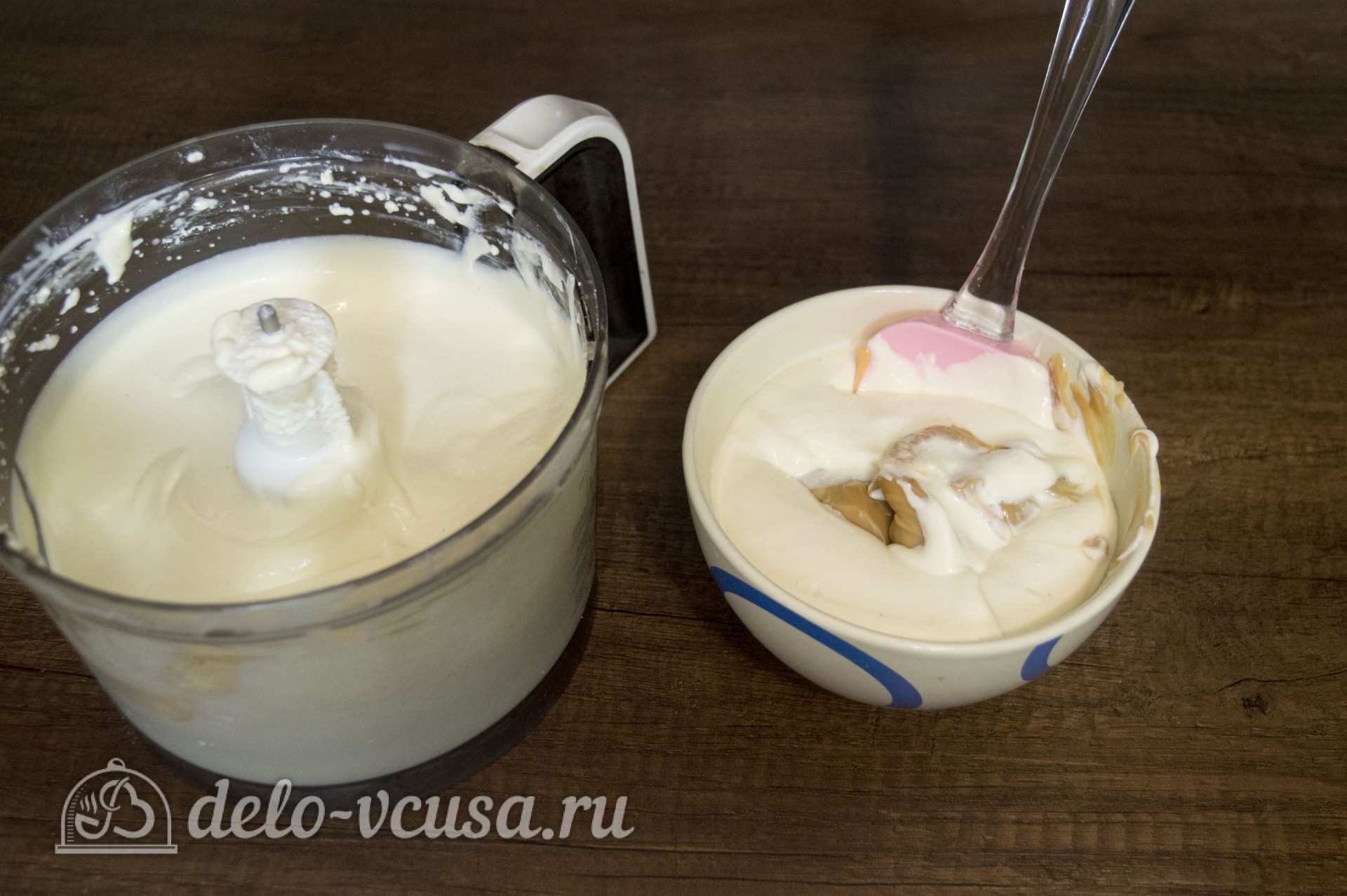 Шаг 4 приготовления Чизкейк Дульче де Лече (Dulce de Leche)