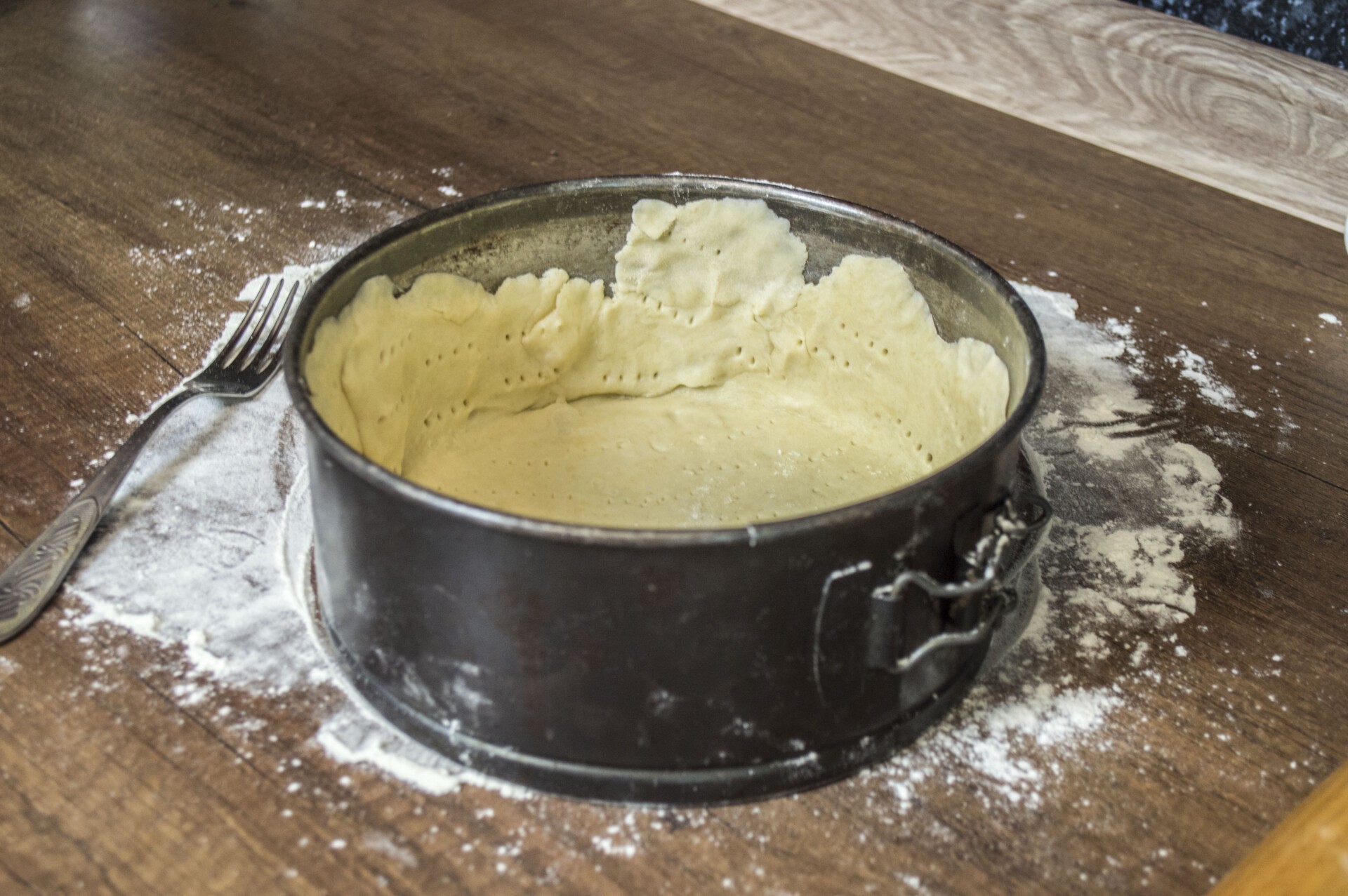 Шаг 5 приготовления Киш с курицей и шампиньонами