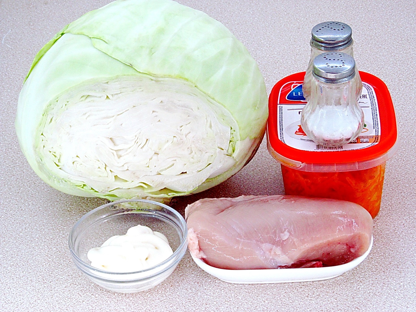 Ингредиенты Салат "Корейская курица" Фото ингредиенты Салат "Корейская курица"