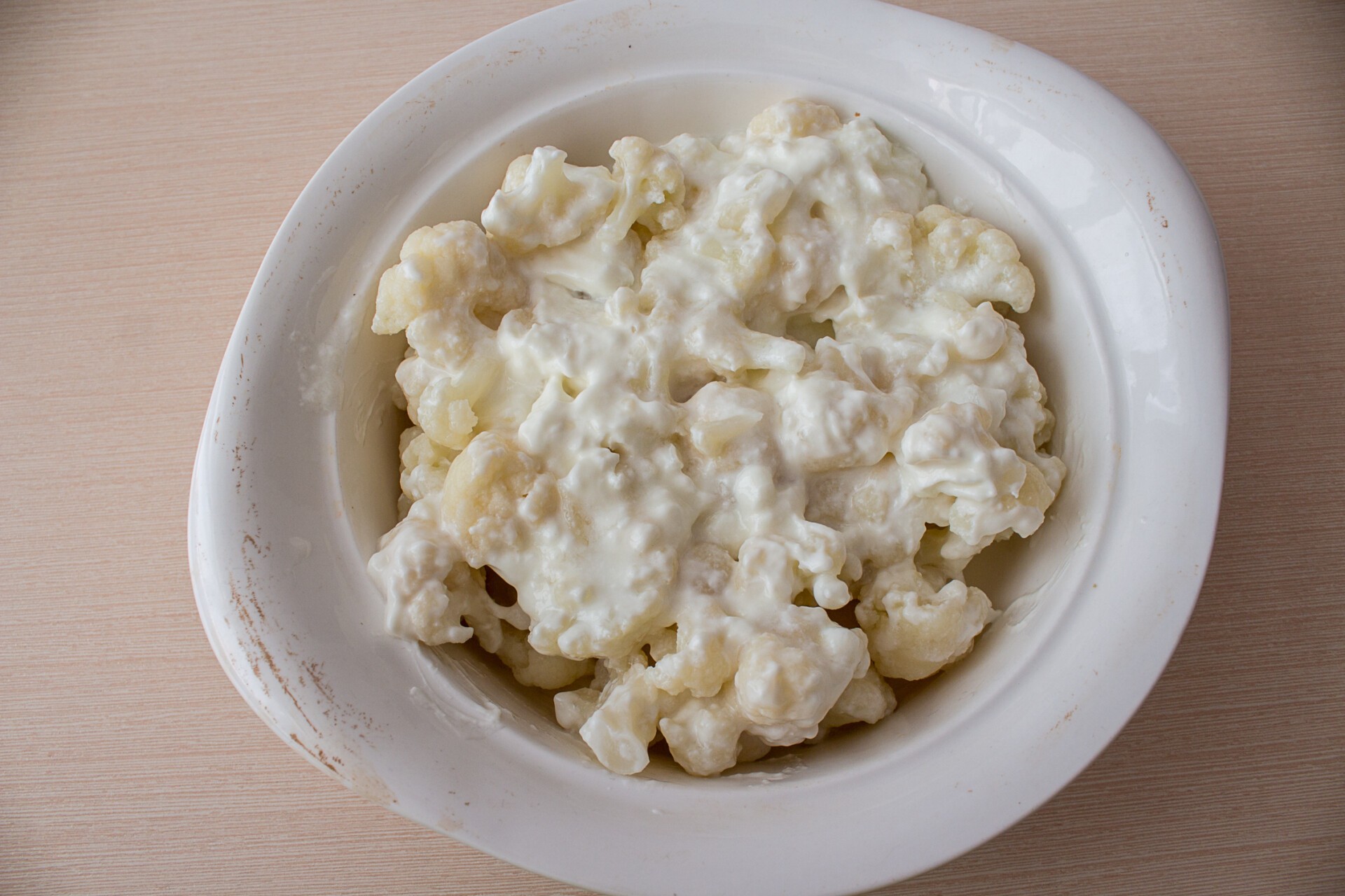 Шаг 6 приготовления Цветная капуста, запеченная с сыром