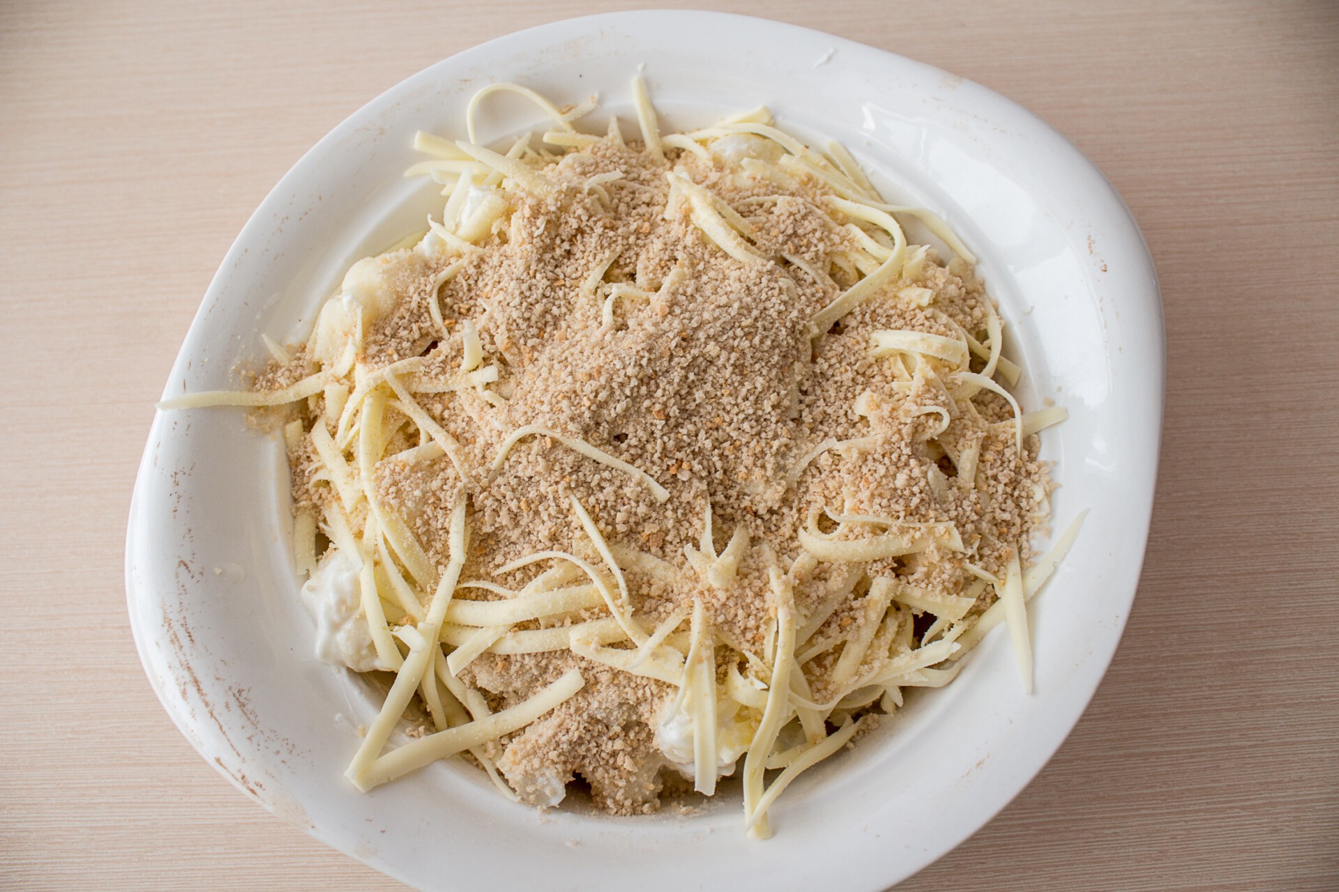 Шаг 7 приготовления Цветная капуста, запеченная с сыром