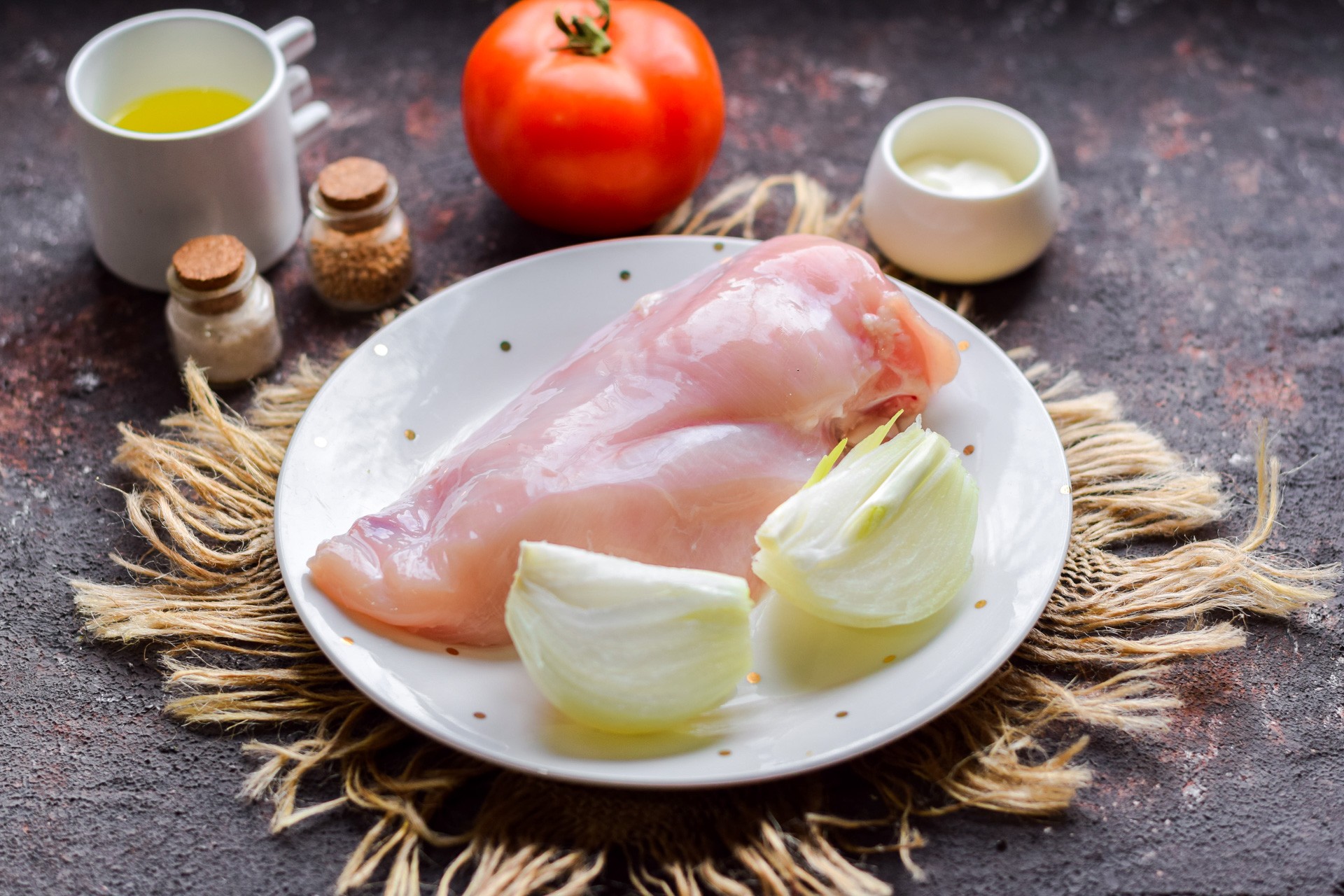 Ингредиенты Куриные отбивные по-французски Фото ингредиенты Куриные отбивные по-французски