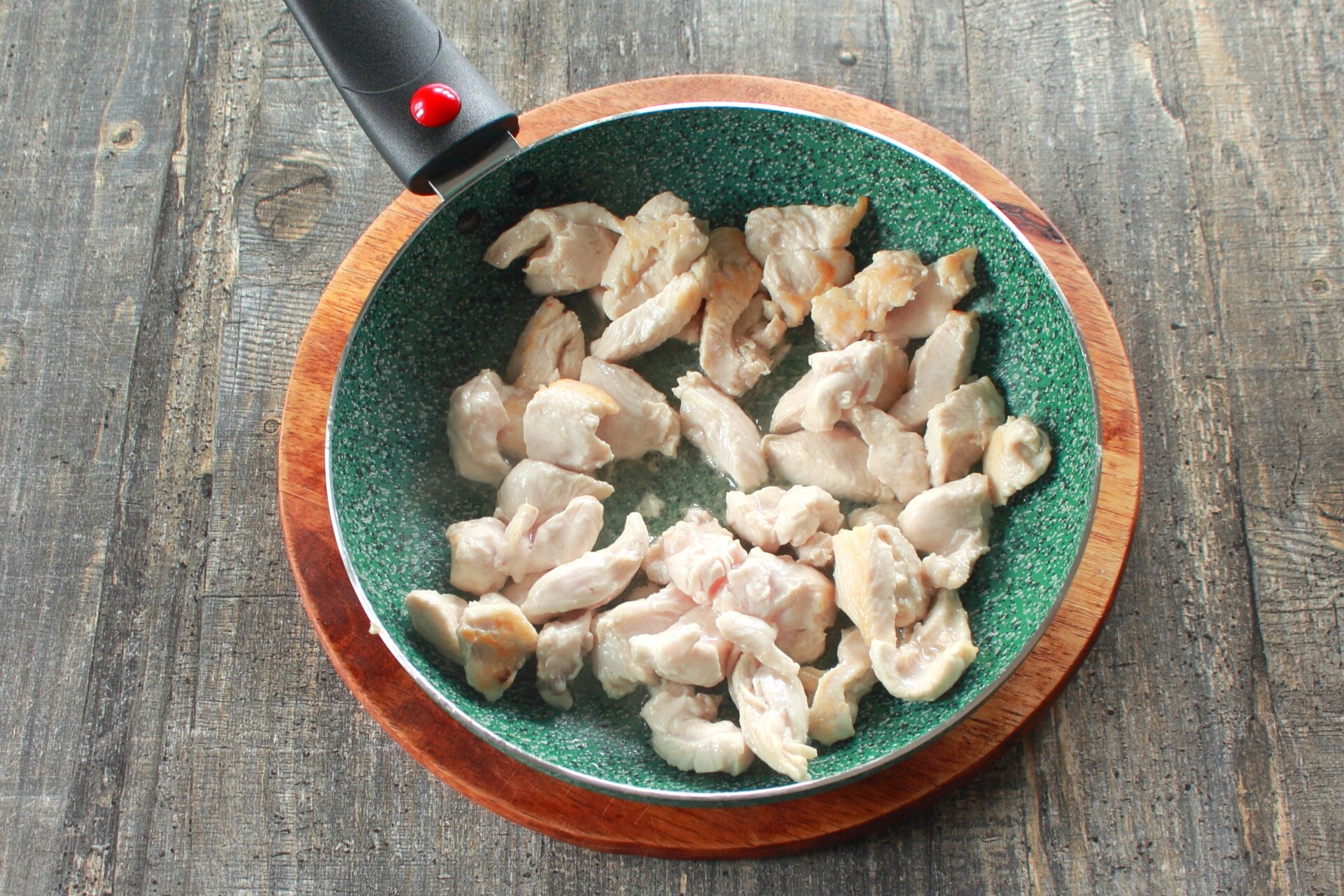 Шаг 4 приготовления Галета с курицей и грибами
