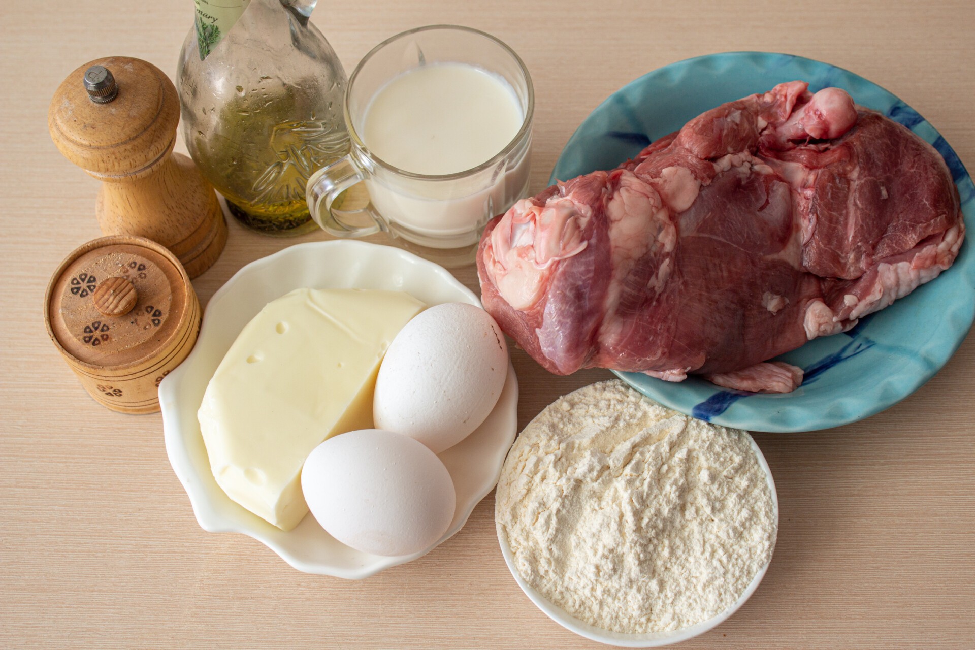 Ингредиенты Мясные зразы "Птичье молоко" Фото ингредиенты Мясные зразы "Птичье молоко"
