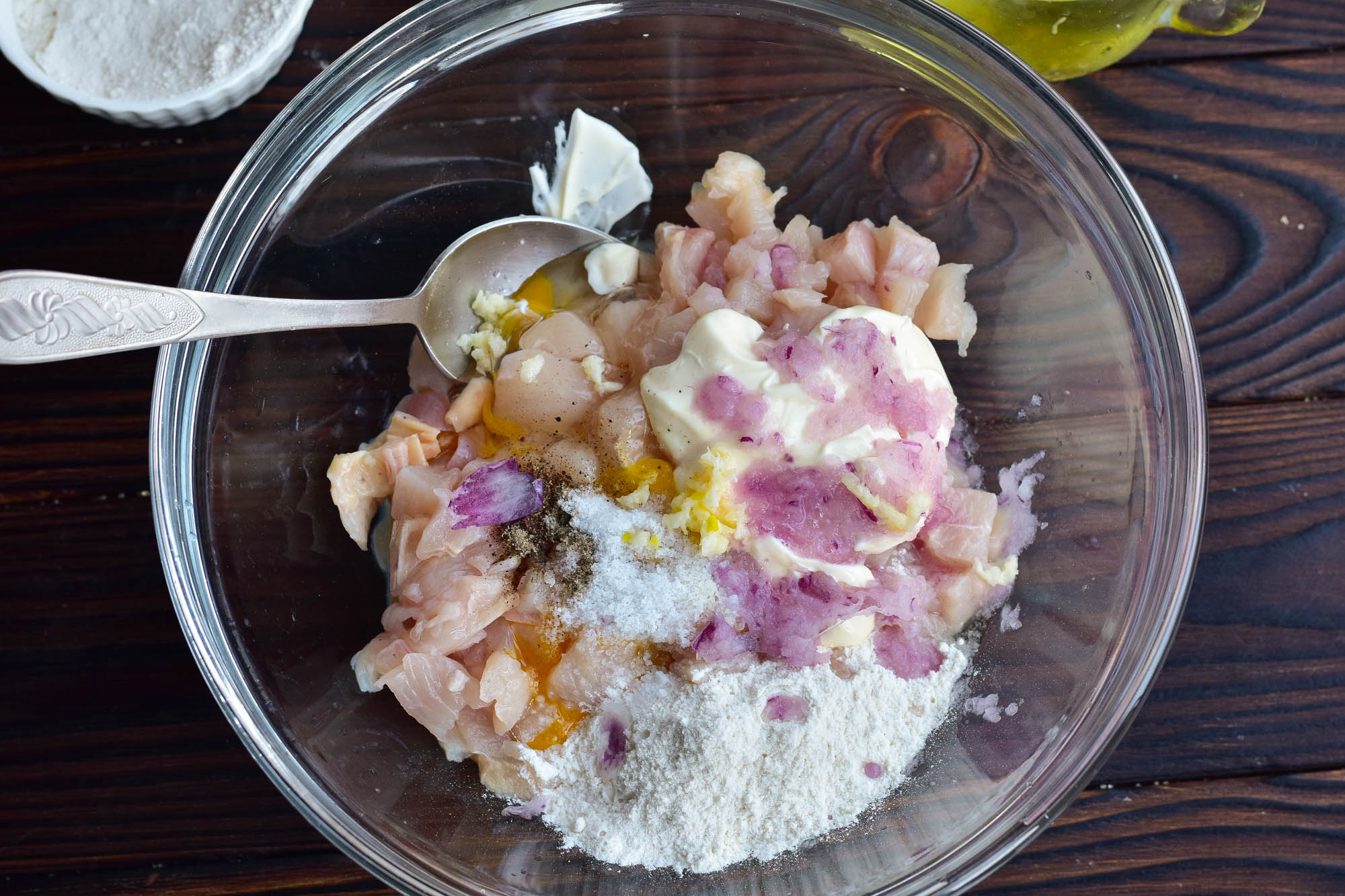Шаг 4 приготовления Мясо по-албански из курицы