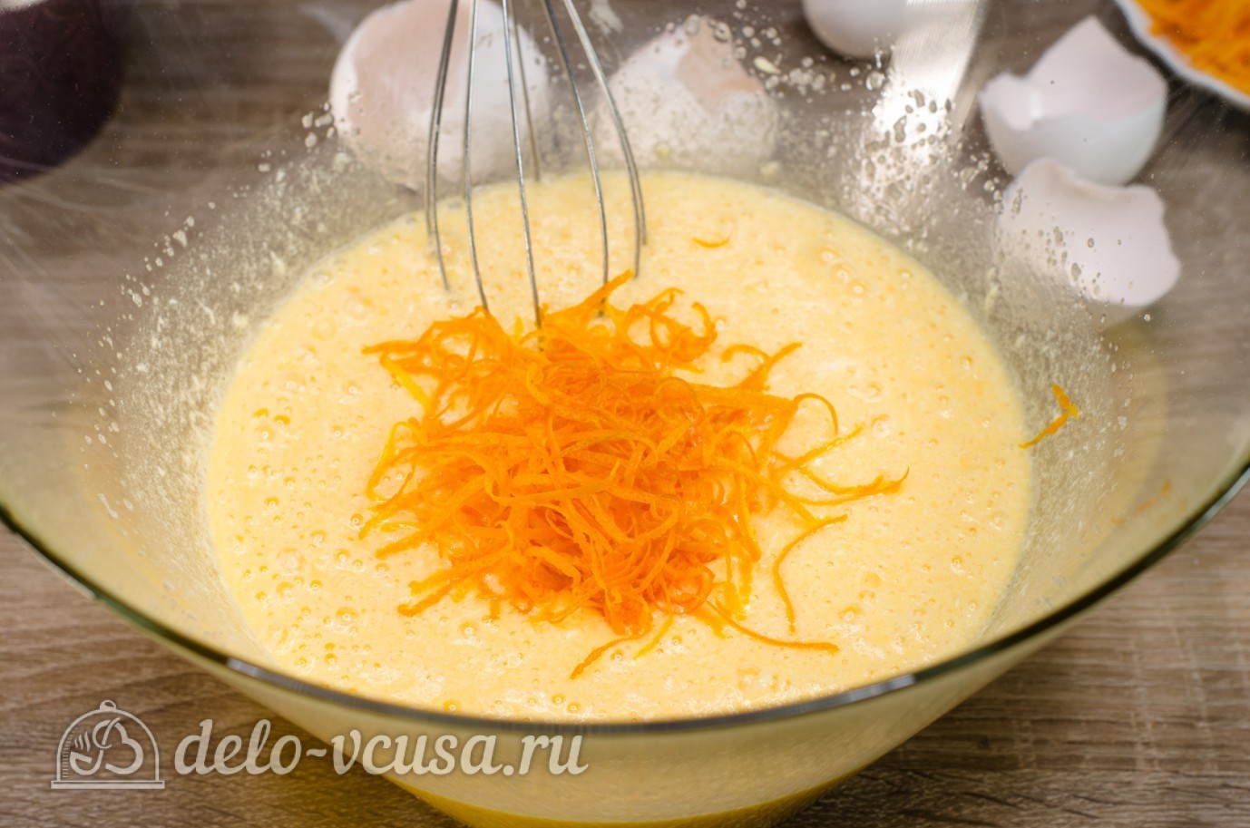 Шаг 7 приготовления Апельсиновый кекс с пропиткой