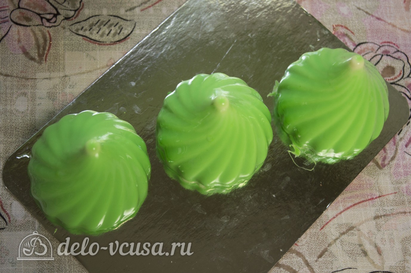 Шаг 19 приготовления Муссовое пирожное