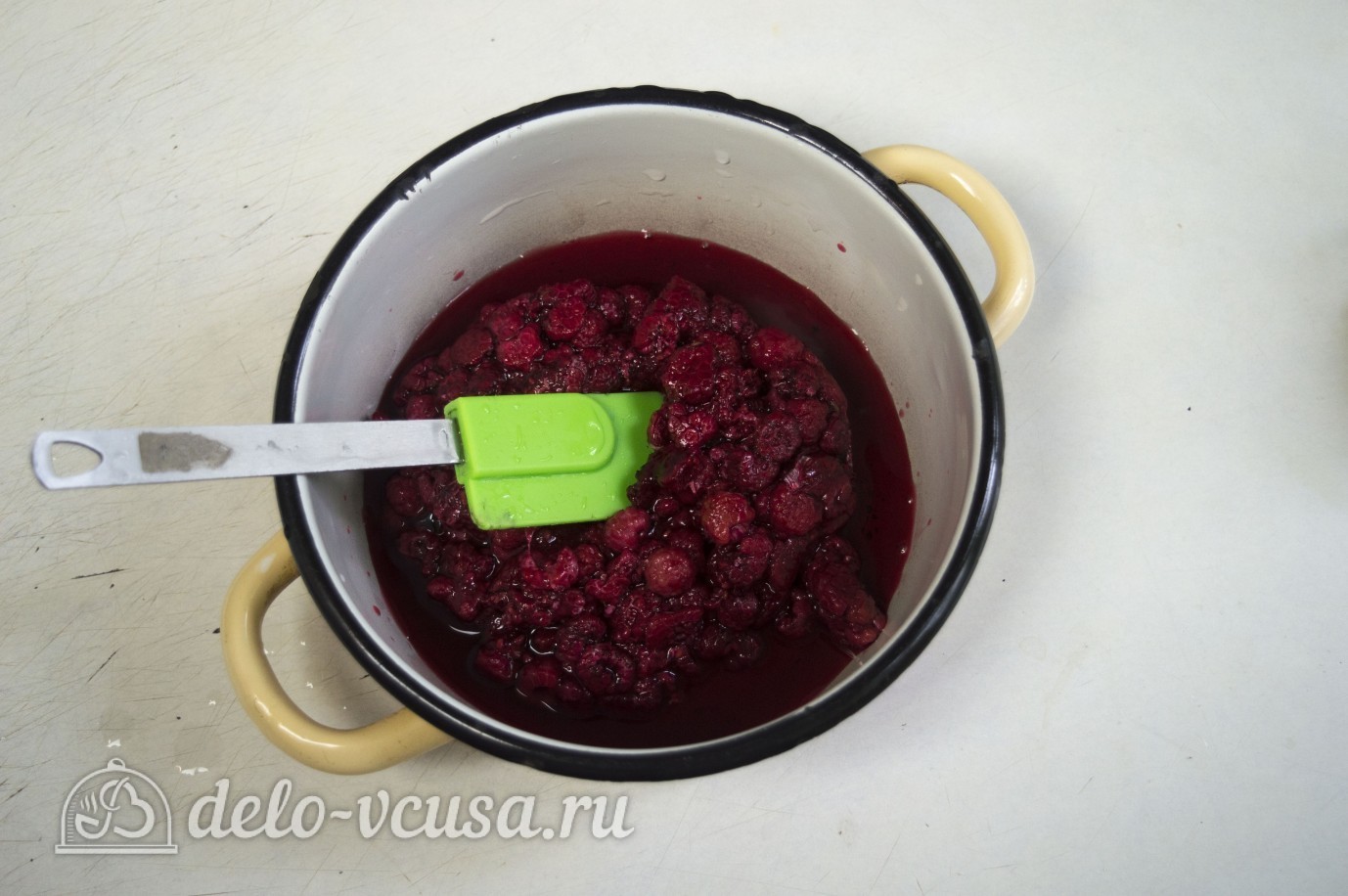 Шаг 5 приготовления Муссовое пирожное