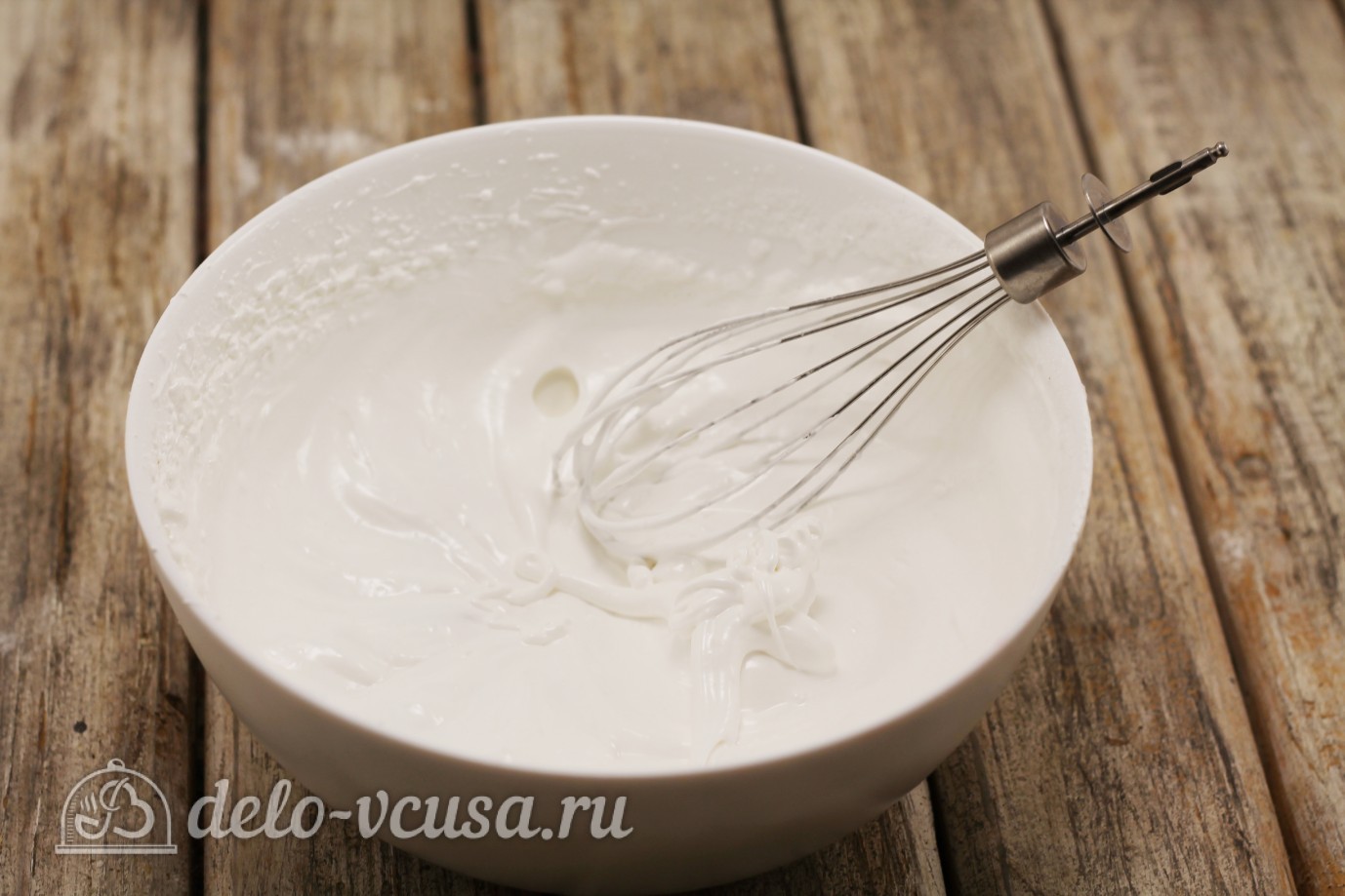 Шаг 5 приготовления Цветное безе