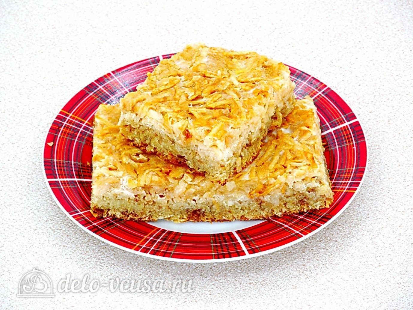Шаг 10 приготовления Овсяная запеканка с яблоками