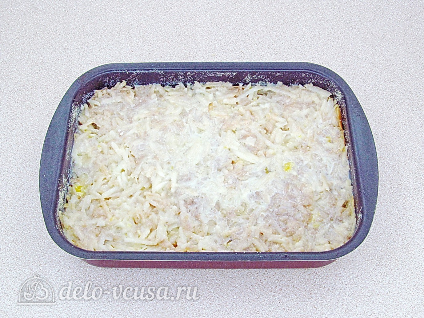 Шаг 8 приготовления Овсяная запеканка с яблоками