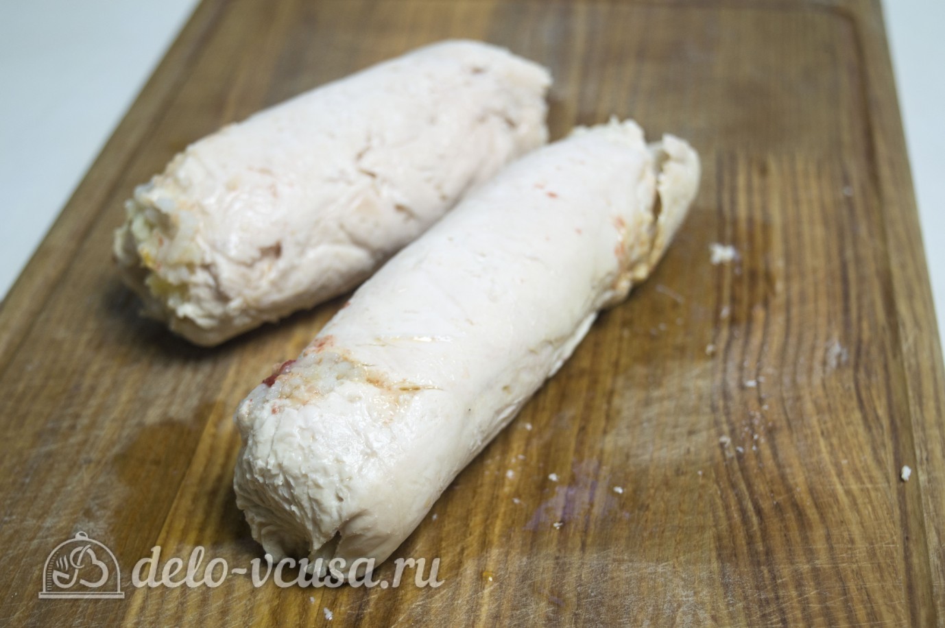 Шаг 9 приготовления Куриный рулет с рисом