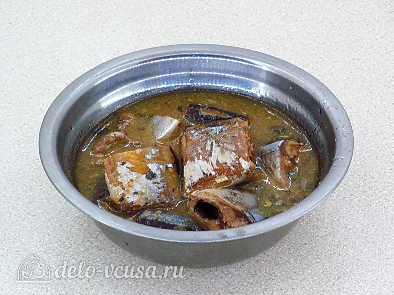 Шаг 10 приготовления Суп из рыбной консервы с рисом