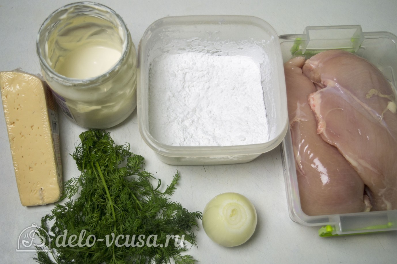 Ингредиенты Рубленные куриные котлеты с сыром Фото ингредиенты Рубленные куриные котлеты с сыром