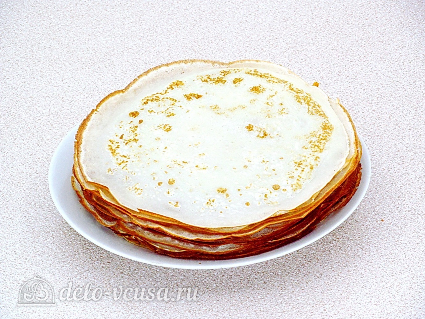 Шаг 13 приготовления Блинчики с куриными желудками и рисом