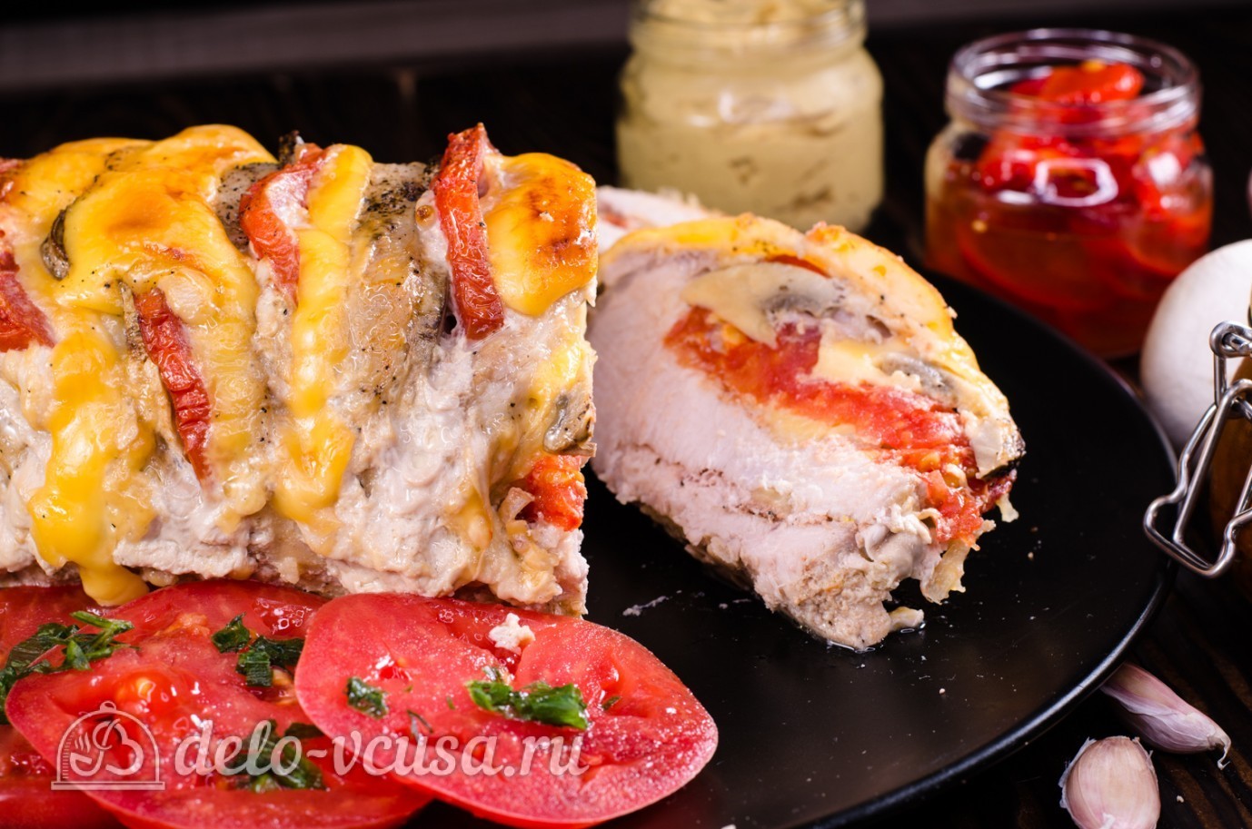 Шаг 10 приготовления Мясо Гармошка