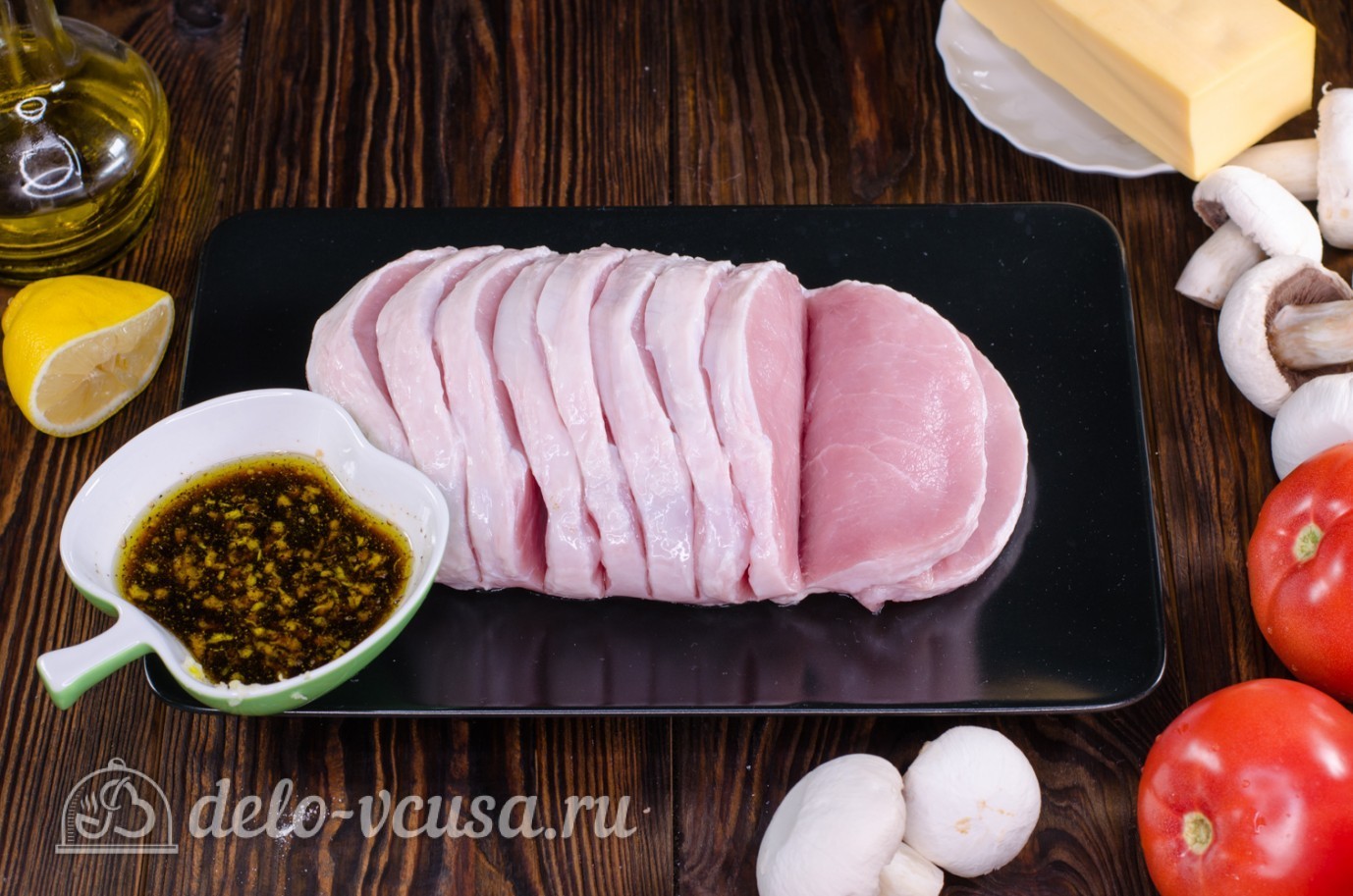 Шаг 2 приготовления Мясо Гармошка