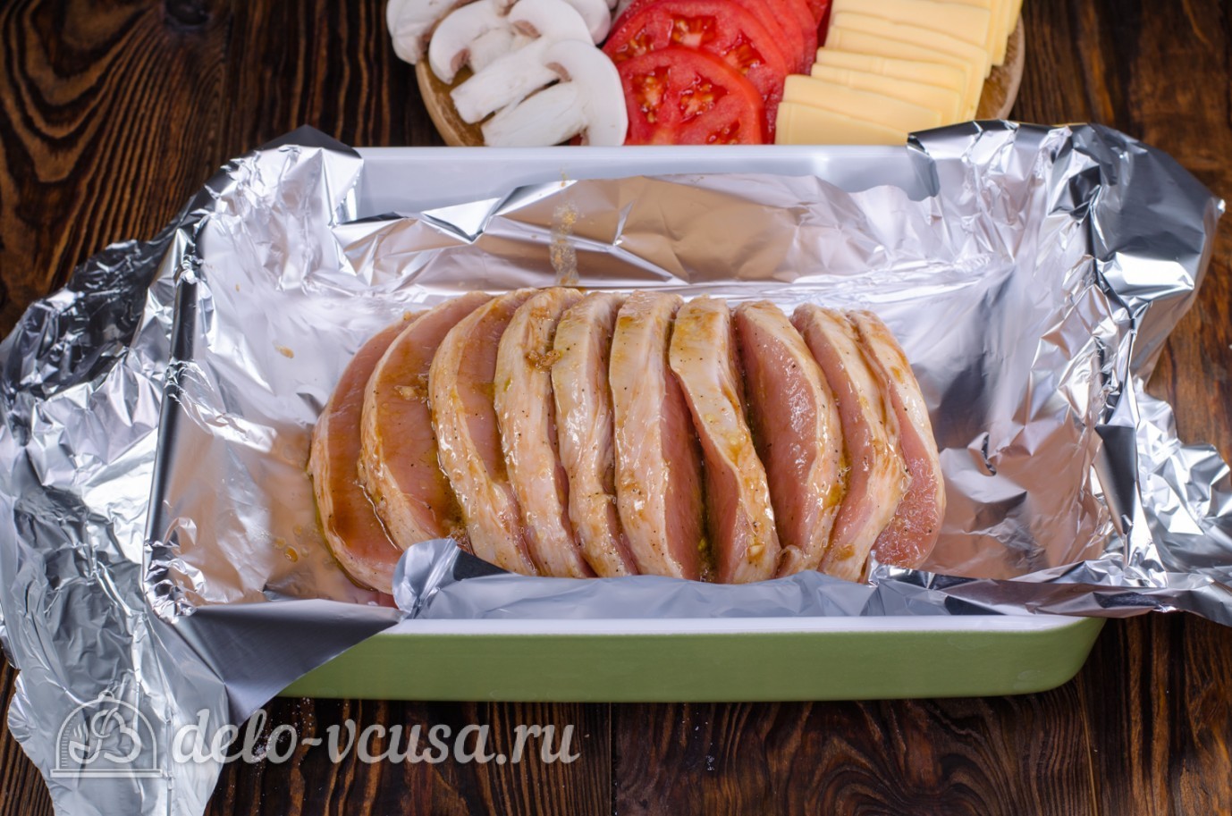 Шаг 5 приготовления Мясо Гармошка