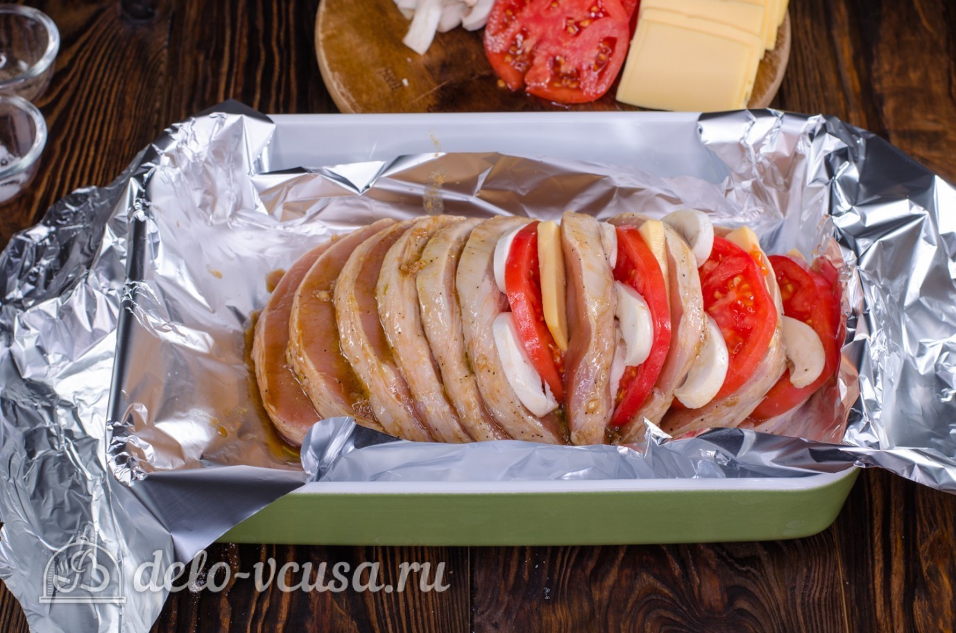 Шаг 6 приготовления Мясо Гармошка