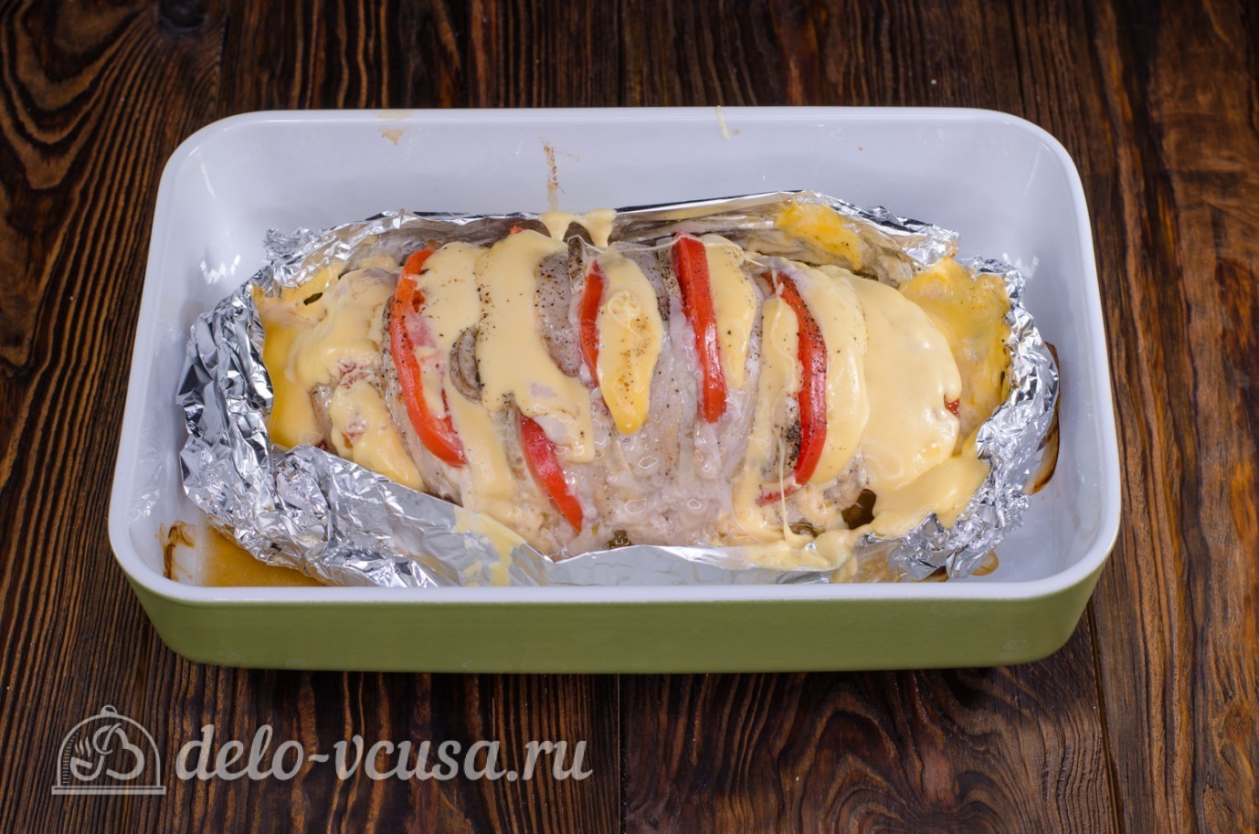 Шаг 9 приготовления Мясо Гармошка