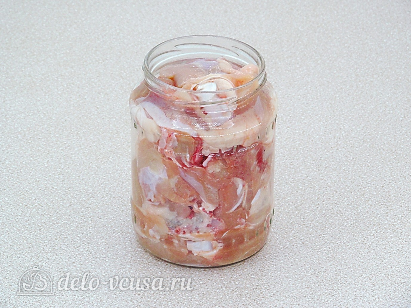 Шаг 3 приготовления Курица в банке