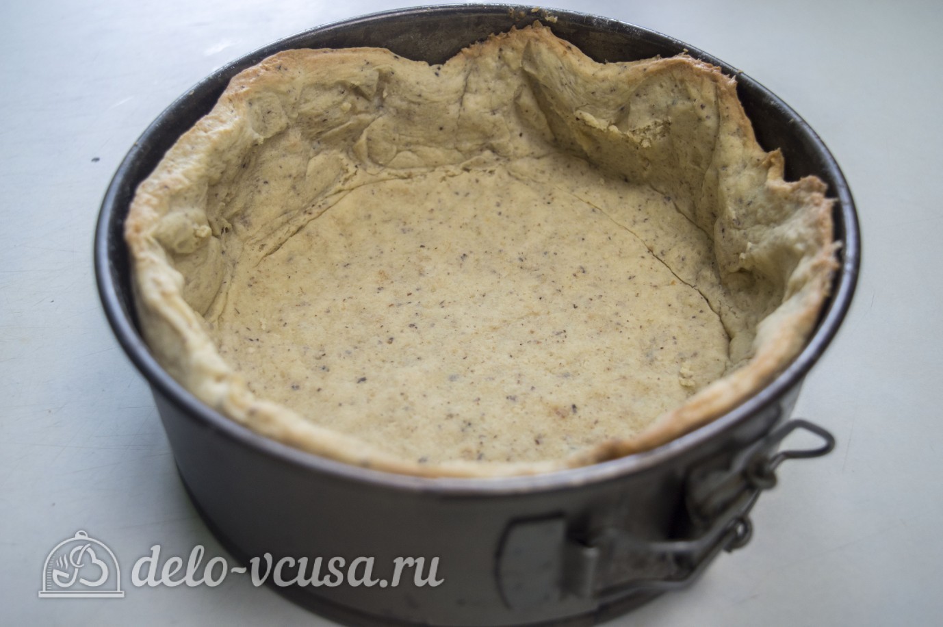 Шаг 9 приготовления Ореховый чизкейк