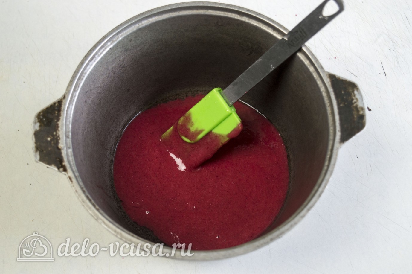 Шаг 4 приготовления Малиновый конфитюр