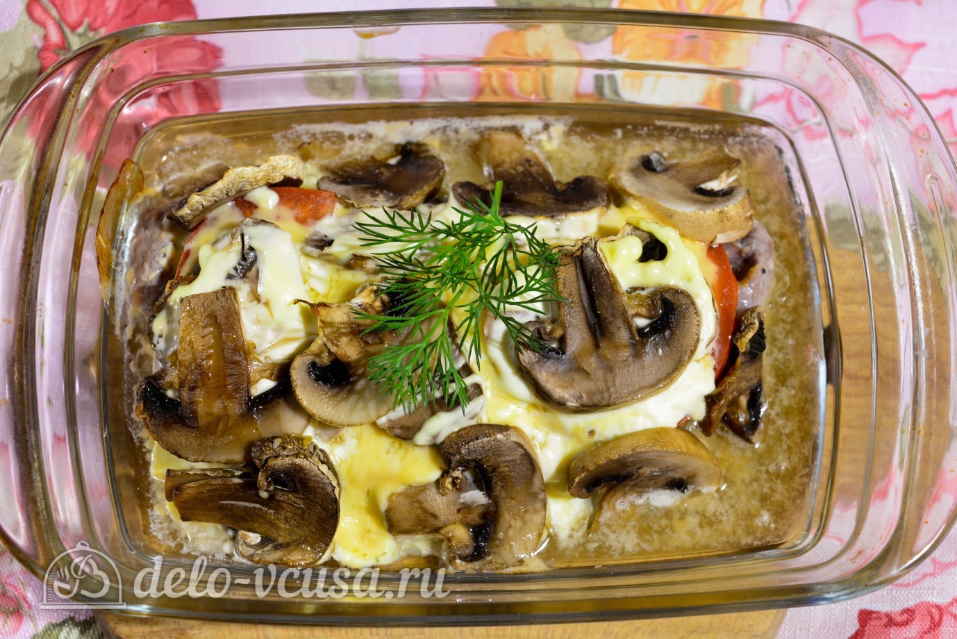 Шаг 7 приготовления Мясо по-купечески