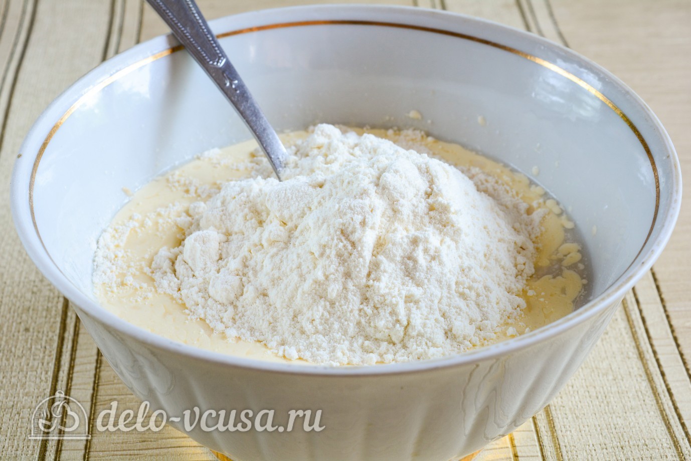 Шаг 5 приготовления Ватрушки с творогом