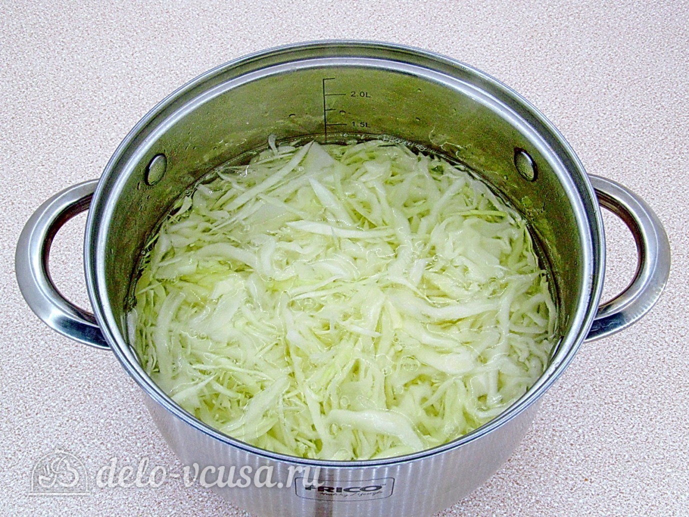 Шаг 2 приготовления Рыба, запеченная с капустой