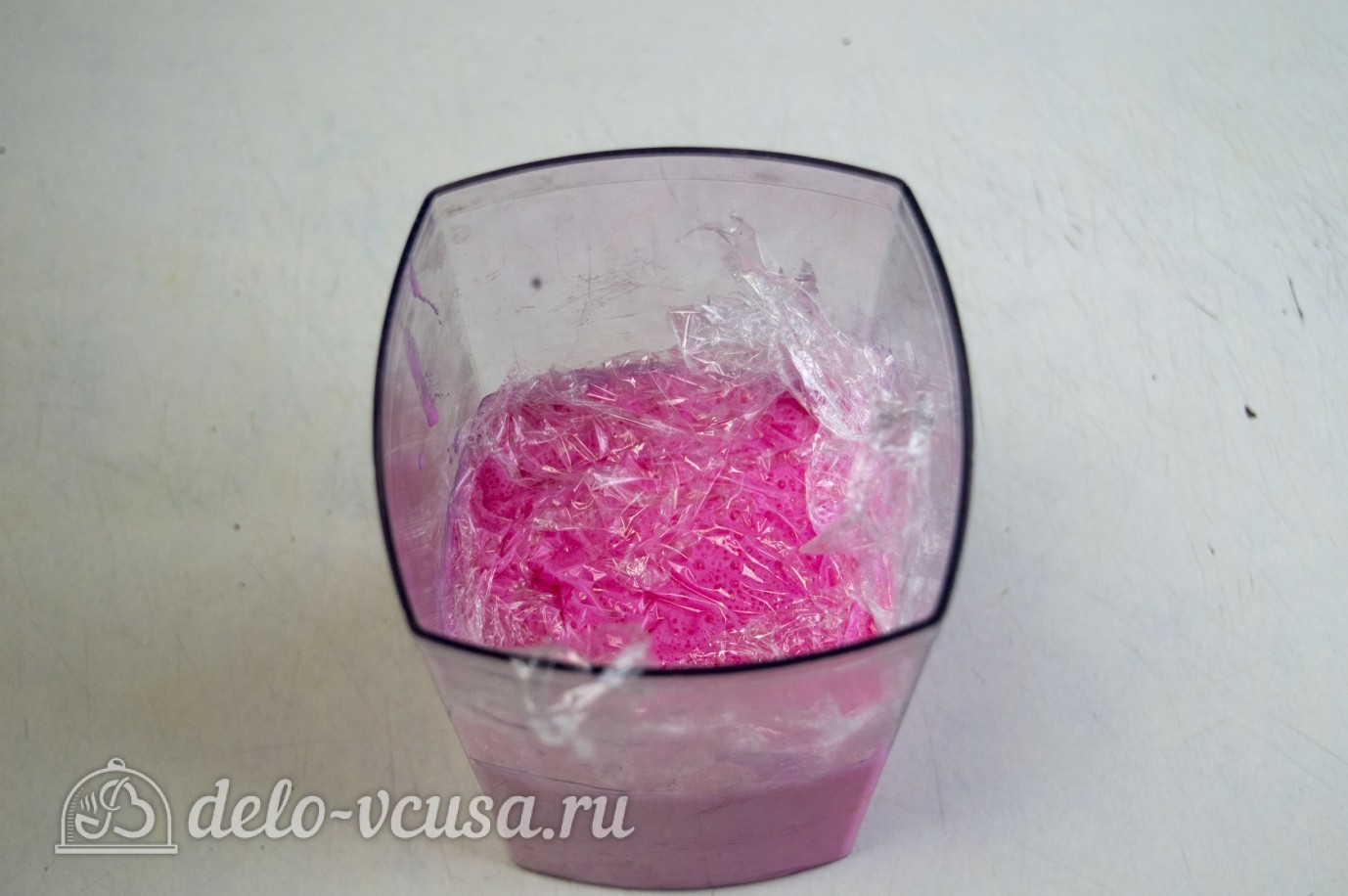 Шаг 27 приготовления Лимонно-клубничный муссовый торт