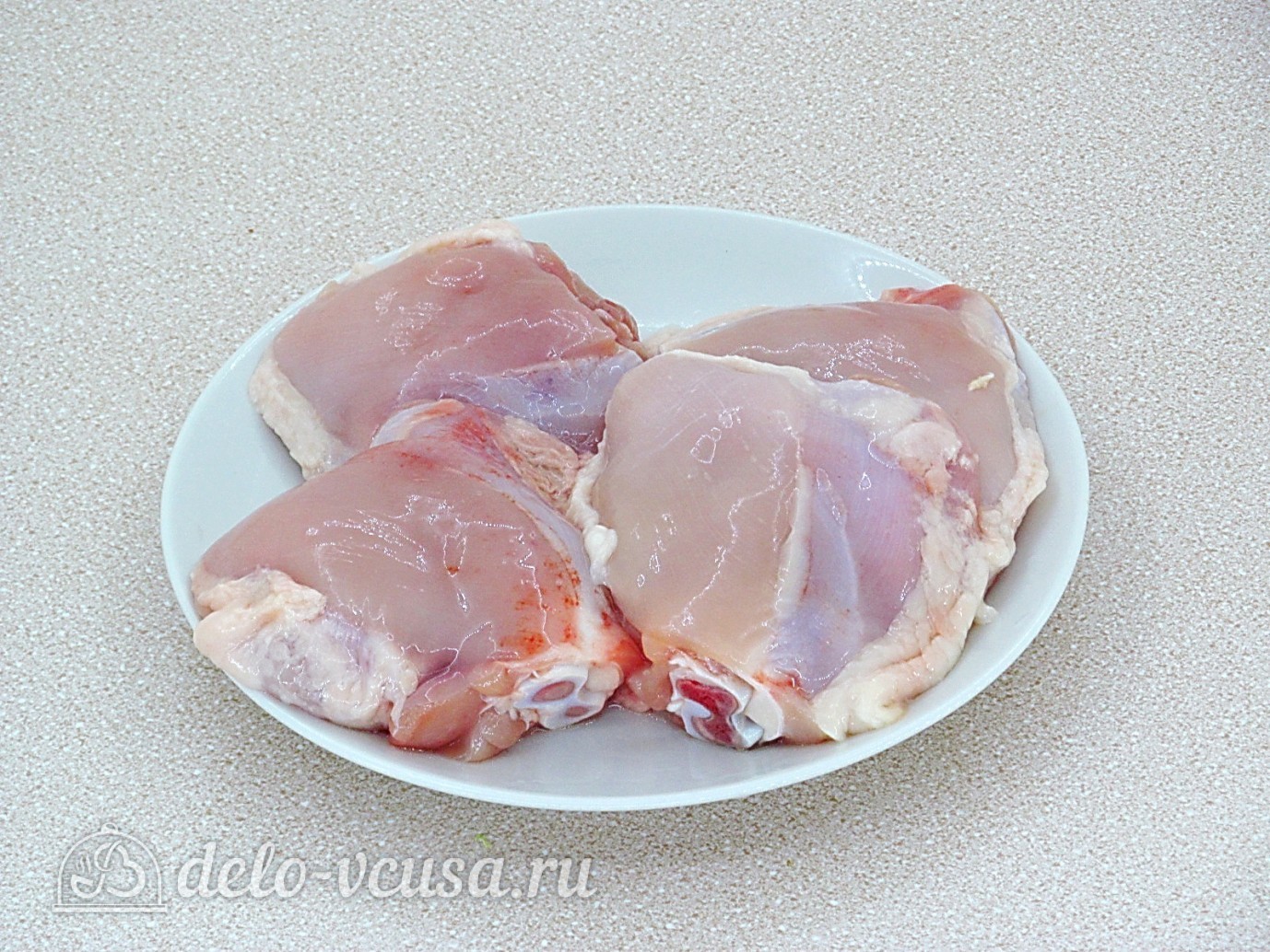 Шаг 1 приготовления Курица в томатном соусе в мультиварке
