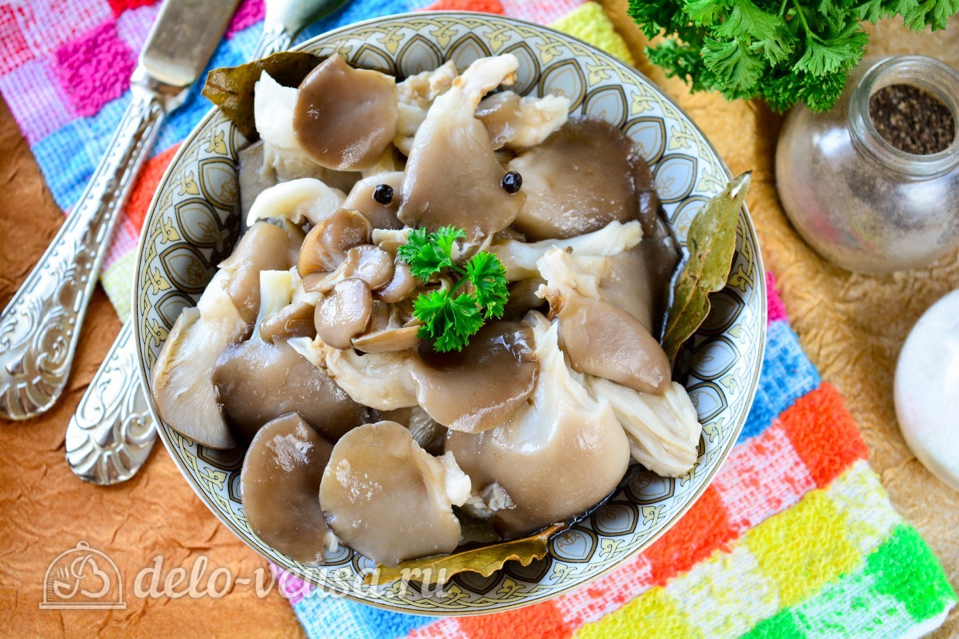 Шаг 6 приготовления Маринованные вешенки