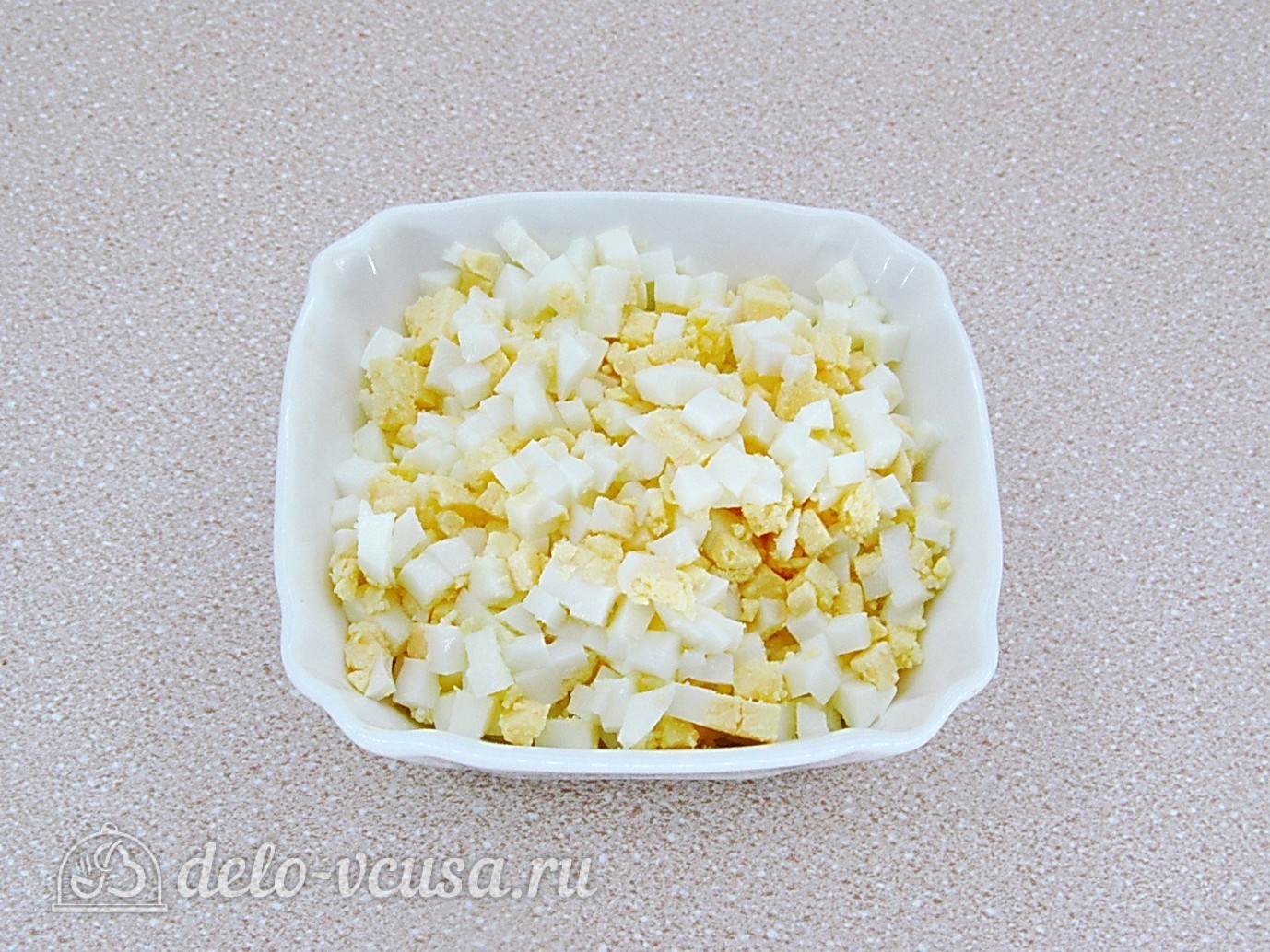 Шаг 4 приготовления Окрошка на сыворотке