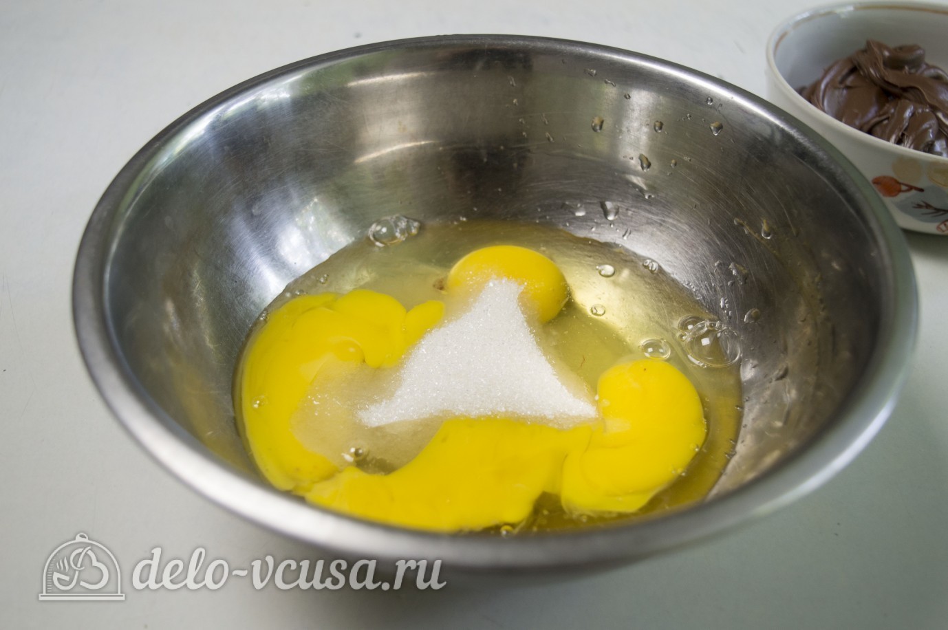 Шаг 1 приготовления Мороженое с нутеллой