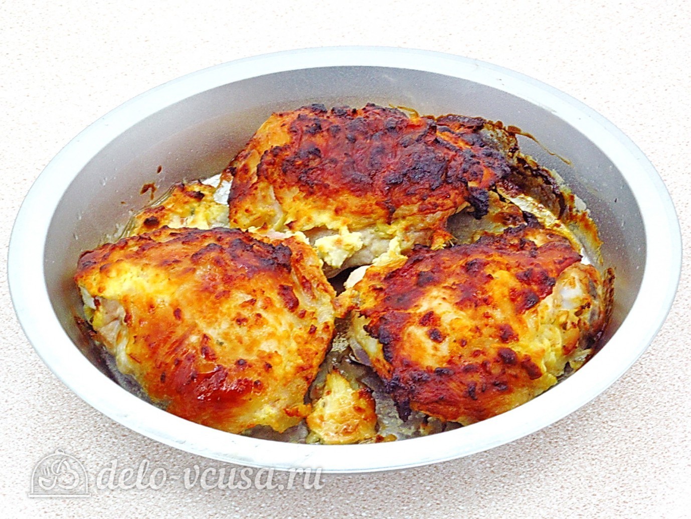 Шаг 7 приготовления Куриные бедрышки в маринаде
