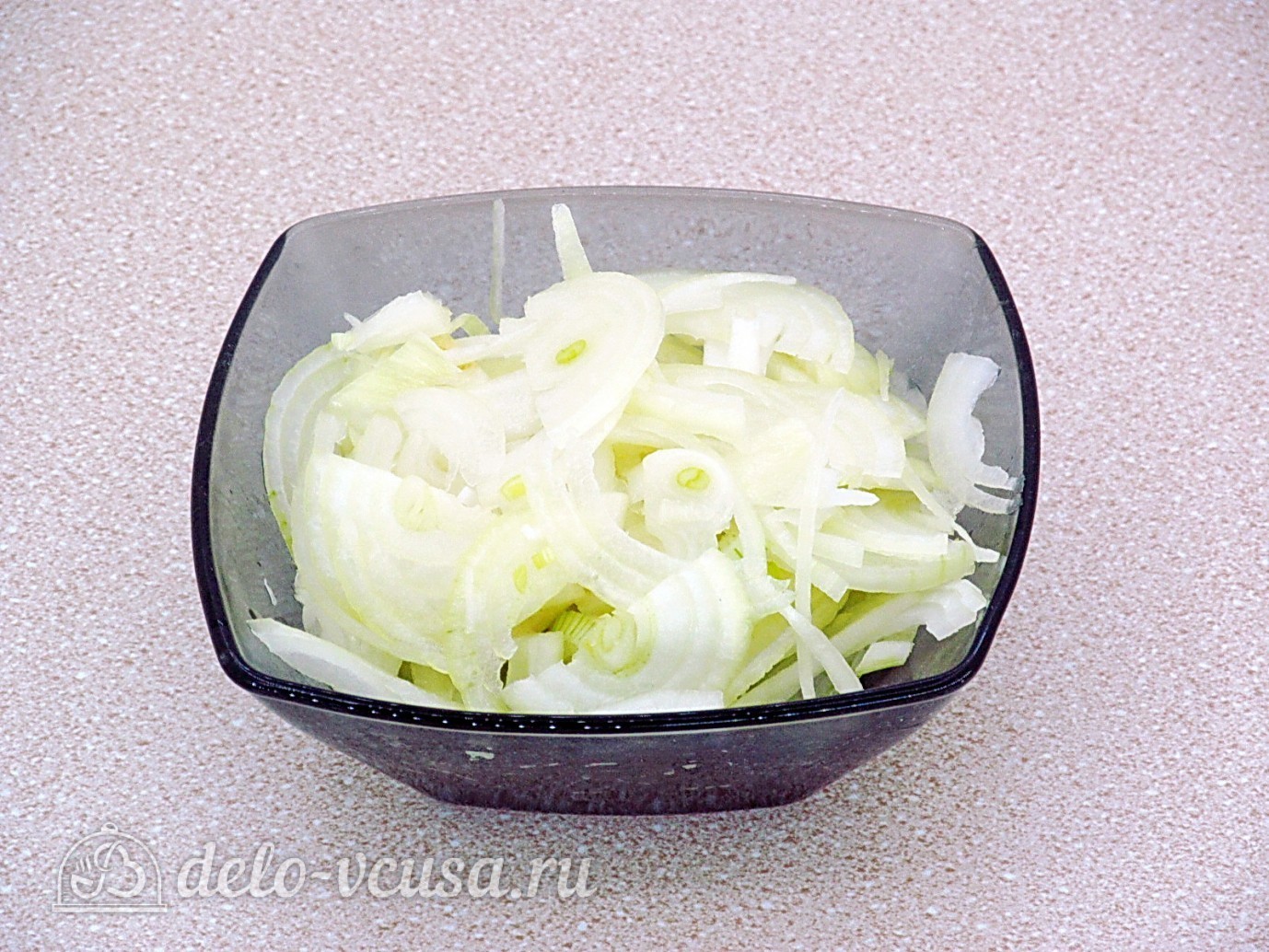 Шаг 6 приготовления Пирог с баклажанами и куриным мясом
