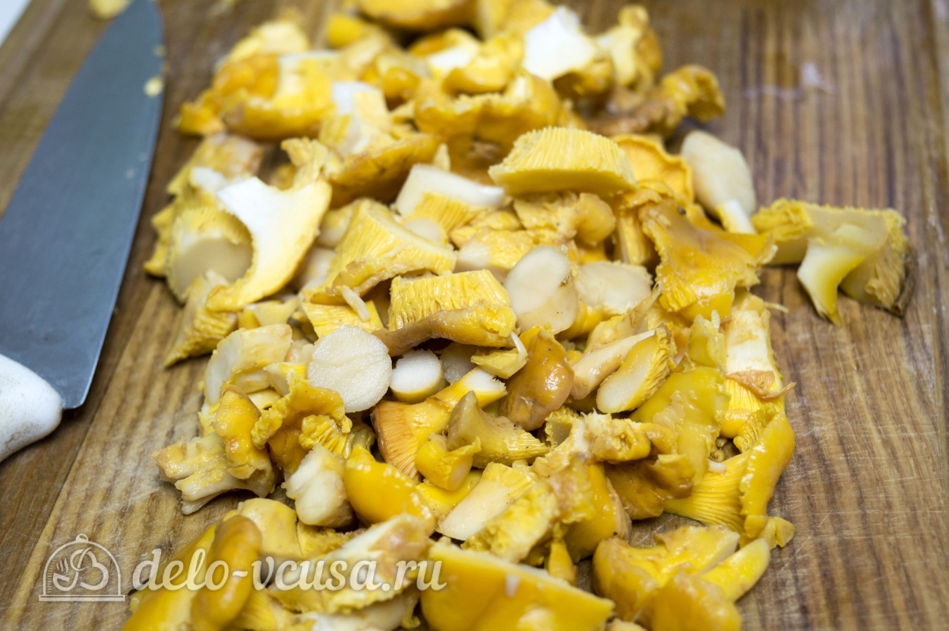 Шаг 2 приготовления Жареная картошка с лисичками