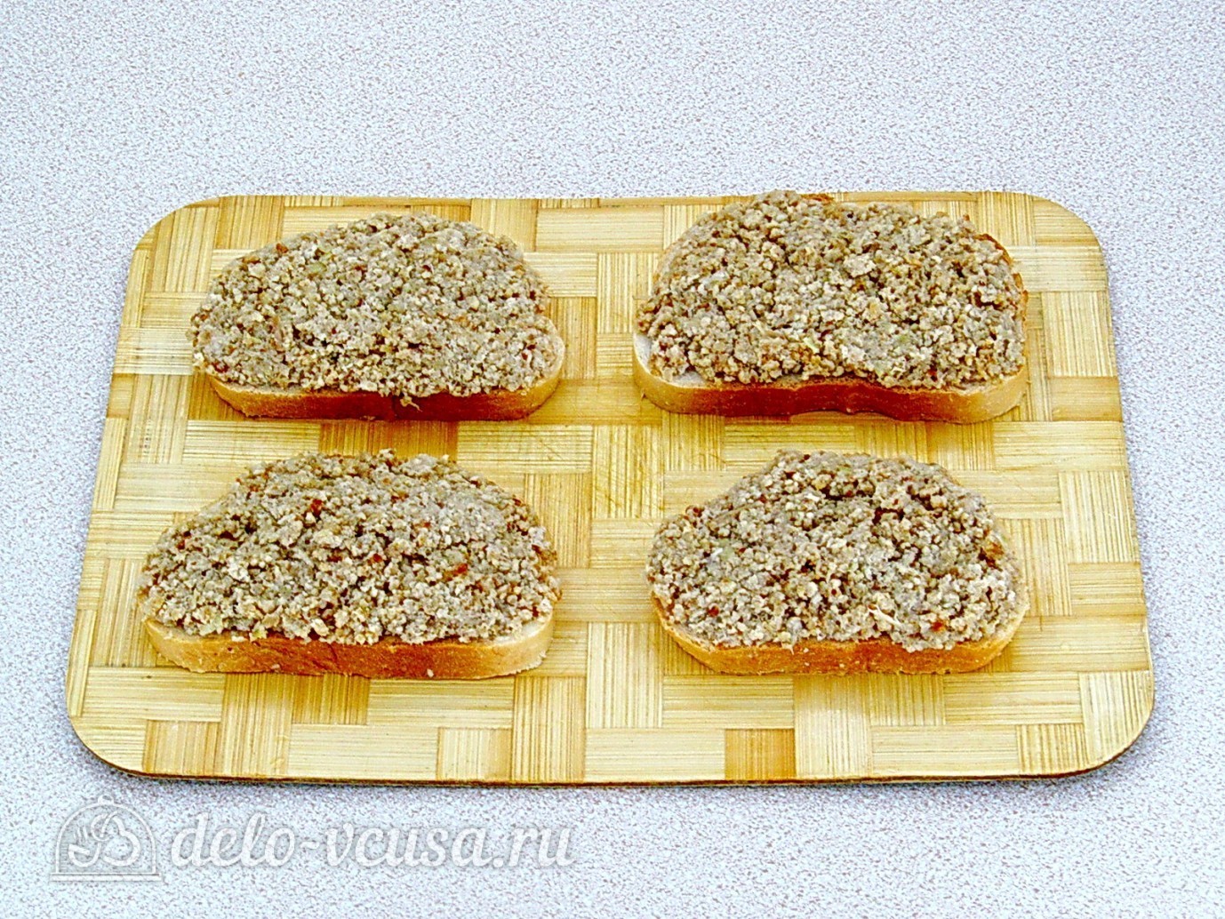 Шаг 9 приготовления Горячие закусочные бутерброды с фаршем