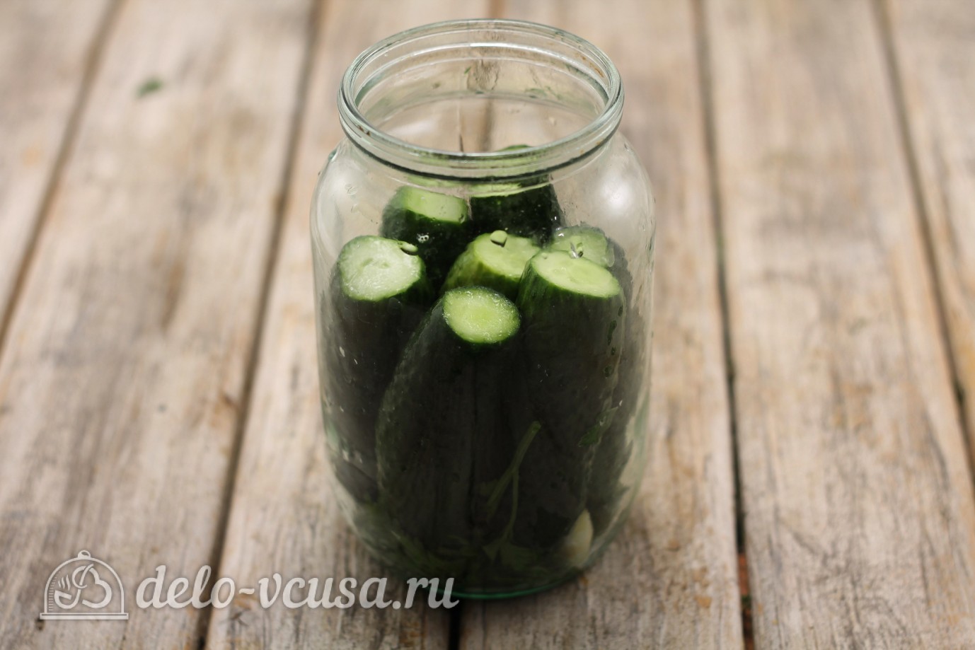 Шаг 2 приготовления Маринованные огурцы на зиму