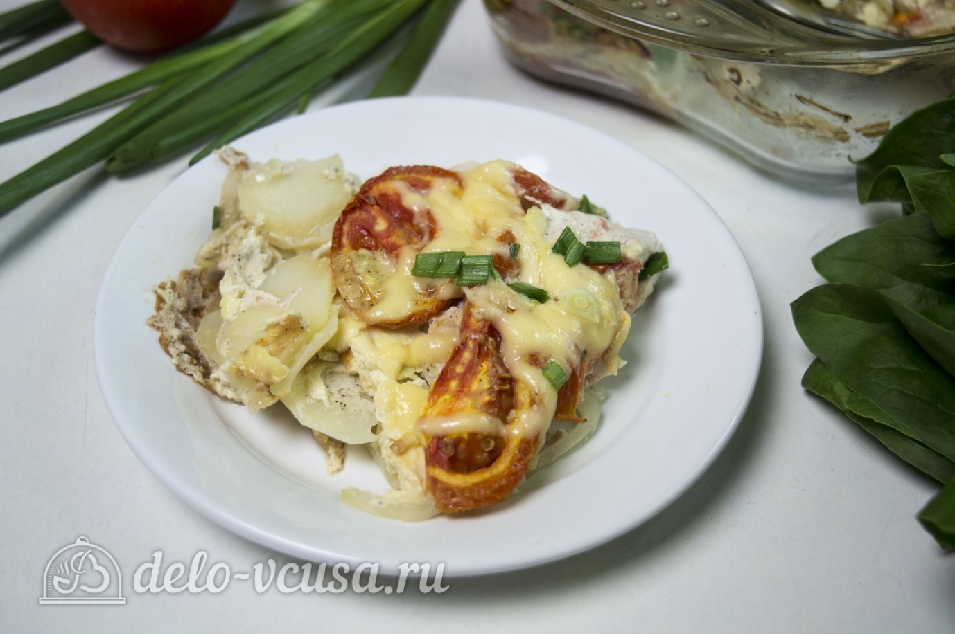 Шаг 10 приготовления Картофель запеченный с курицей
