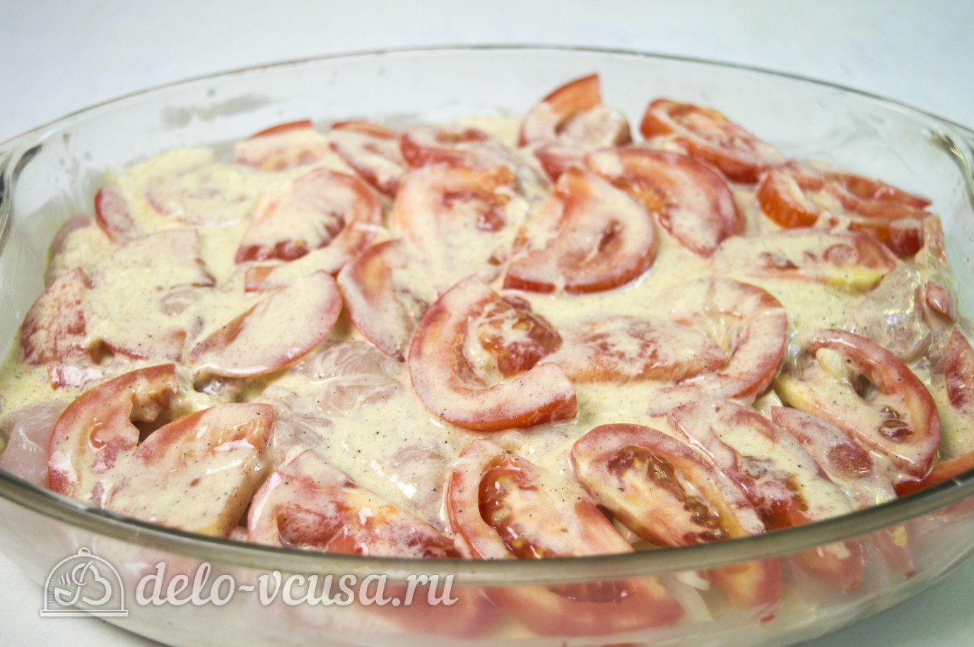 Шаг 8 приготовления Картофель запеченный с курицей