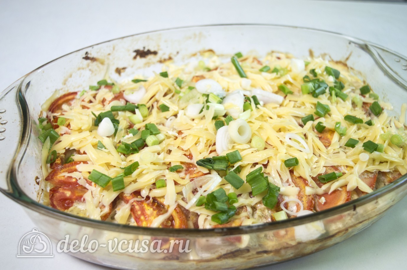 Шаг 9 приготовления Картофель запеченный с курицей